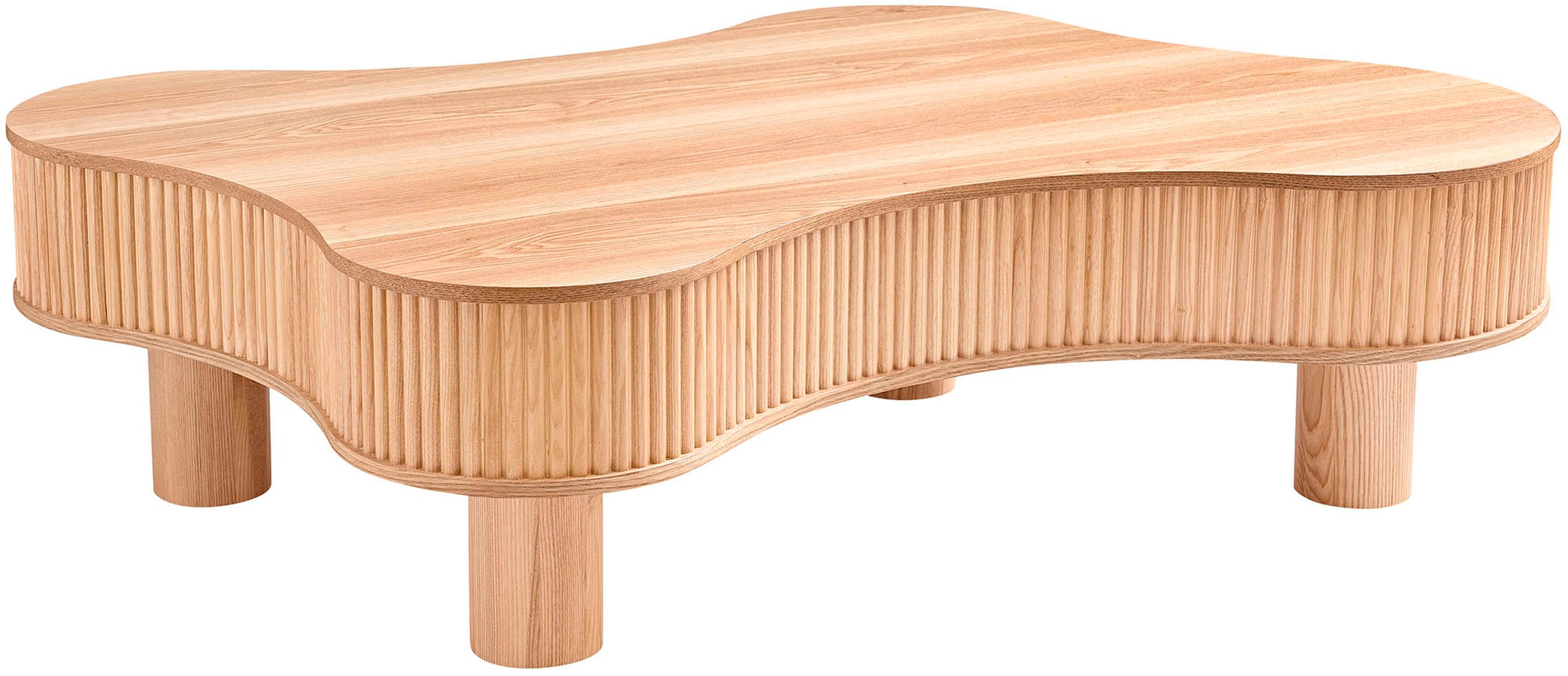 SalesFever Couchtisch, (1 St.), mit Massivholz-Lamellen