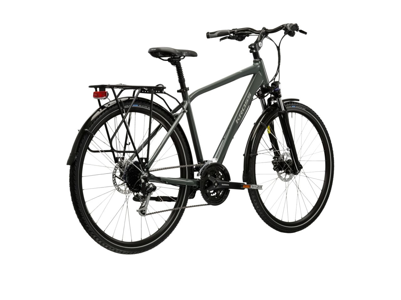 Kross Crossrad »Trans 8.0 grau 27 Gänge« 27 Gang Shimano ALIVIO T4000 Schaltwerk Kettenschaltung