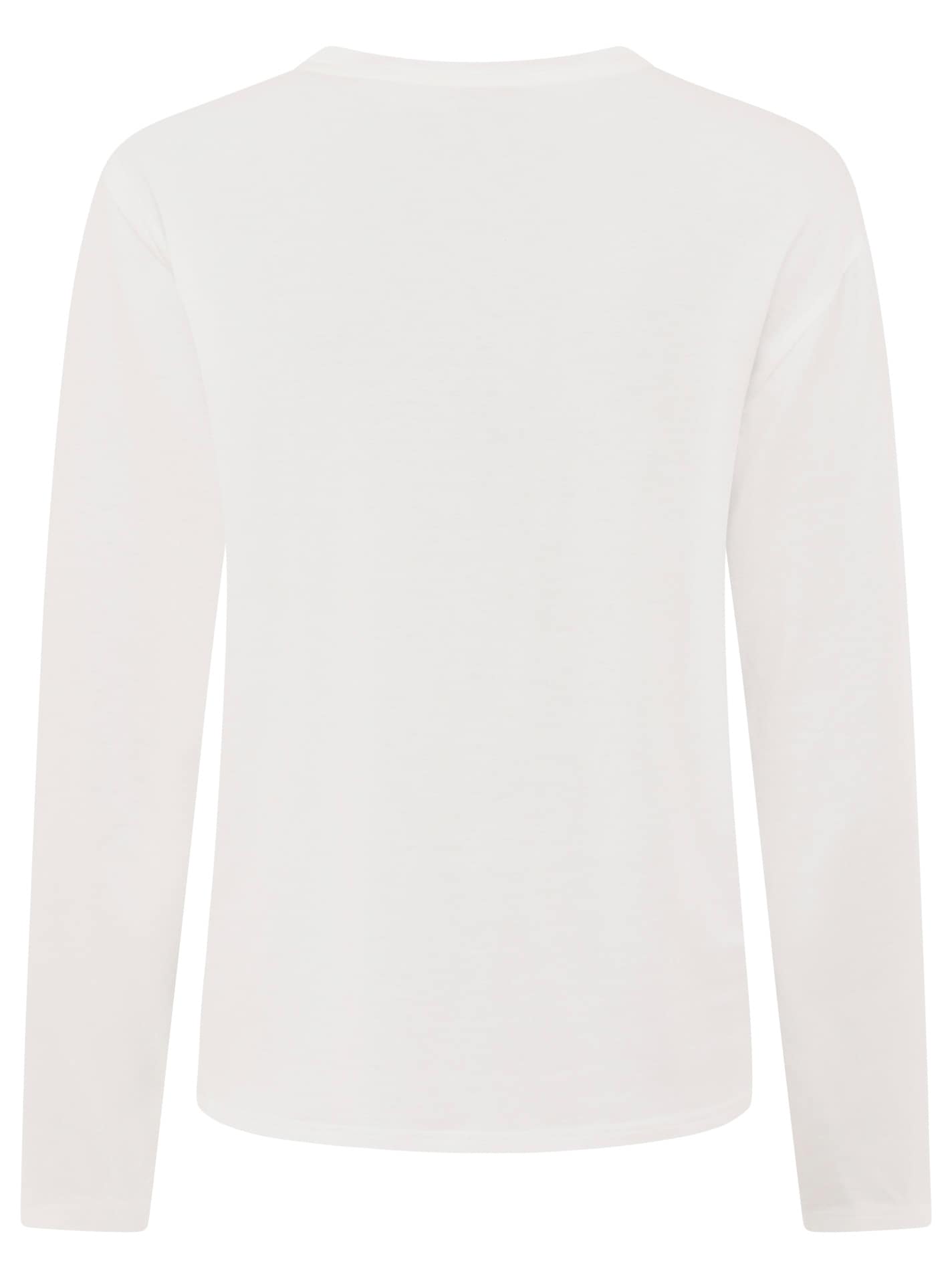 Zwillingsherz Pyjama »Bonjour Amour« 2 Longsleeve mit Schriftzug und langer, karierter Hose