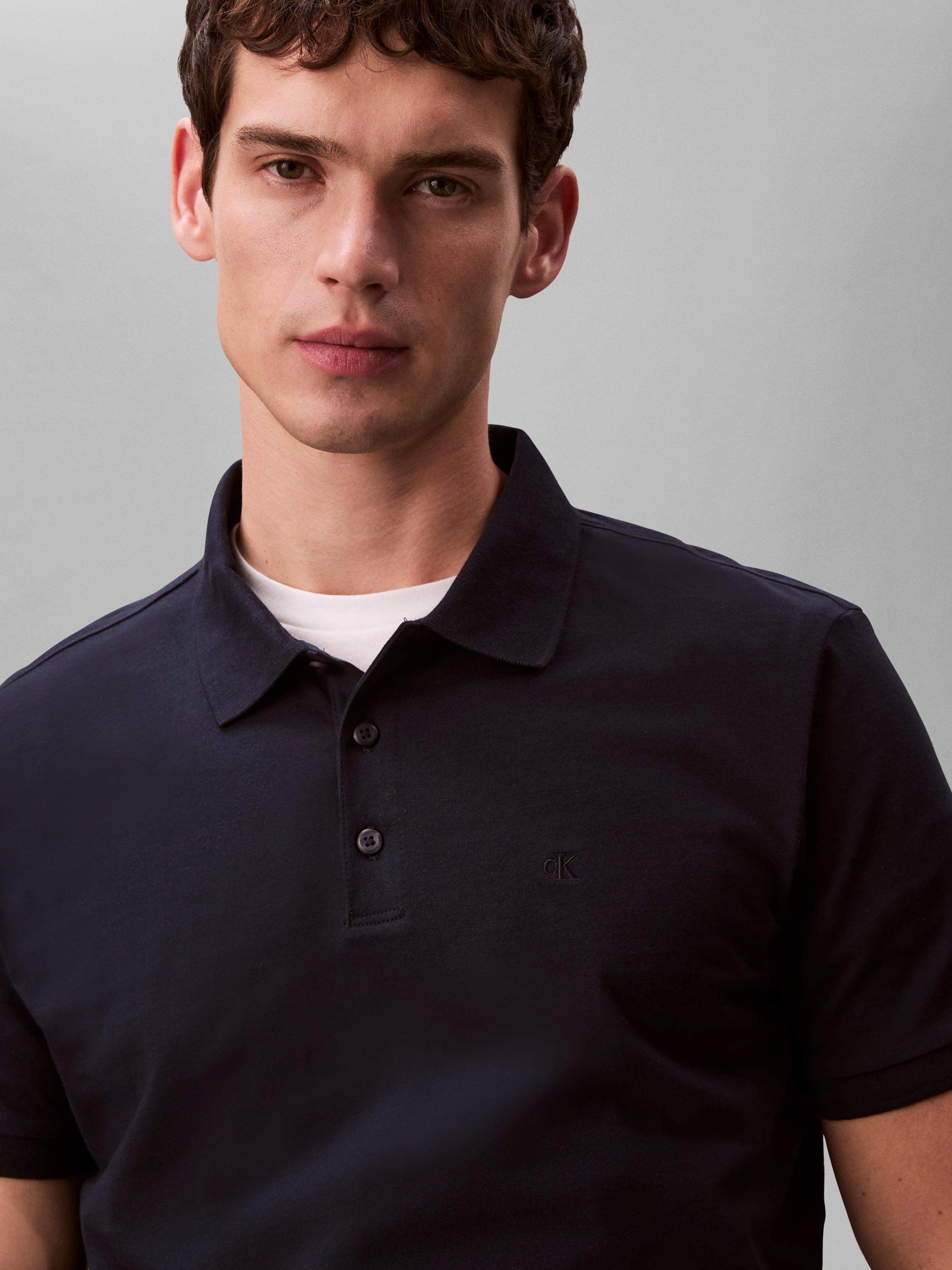 Calvin Klein Jeans Poloshirt »CLASSIC MONOGRAM« normale Passform, basic, Logostickerei