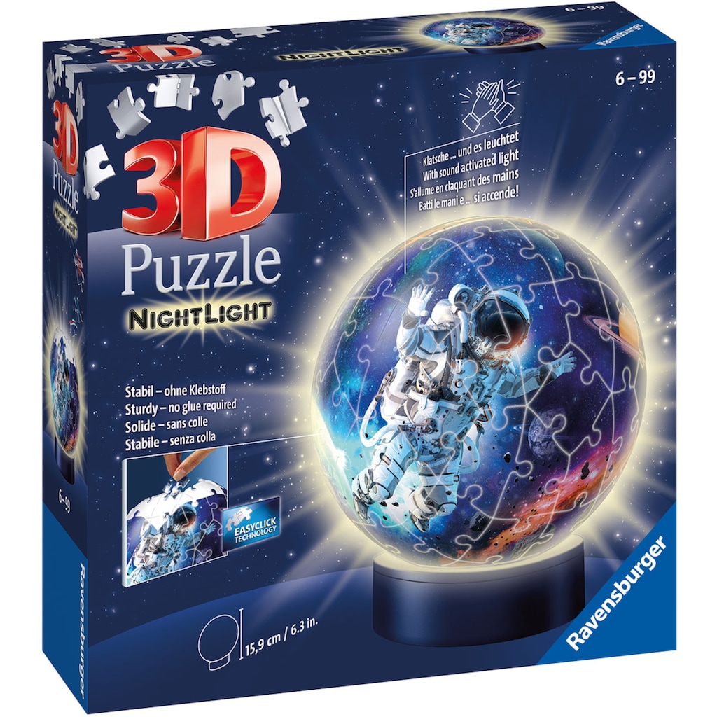 Ravensburger Puzzleball »Nachtlicht Astronauten im Weltall«