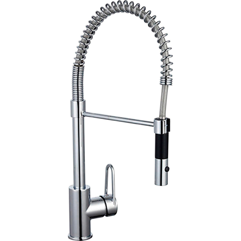 EYCKHAUS KITCHEN & COOKING Spültischarmatur »Filigrano« mit Geschirrbrause, schwenkbare Mischbatterie, Chrom, Hochdruck silberfarben