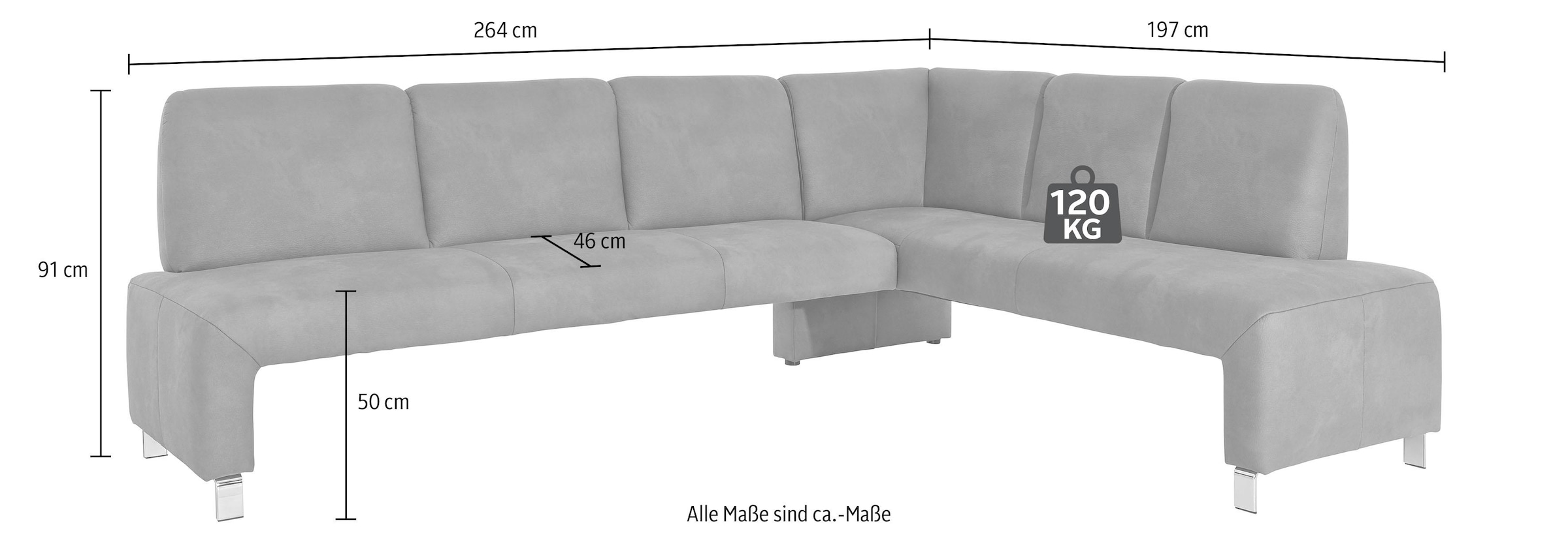 exxpo - sofa fashion Eckbank »Intenso«, Frei im Raum stellbar