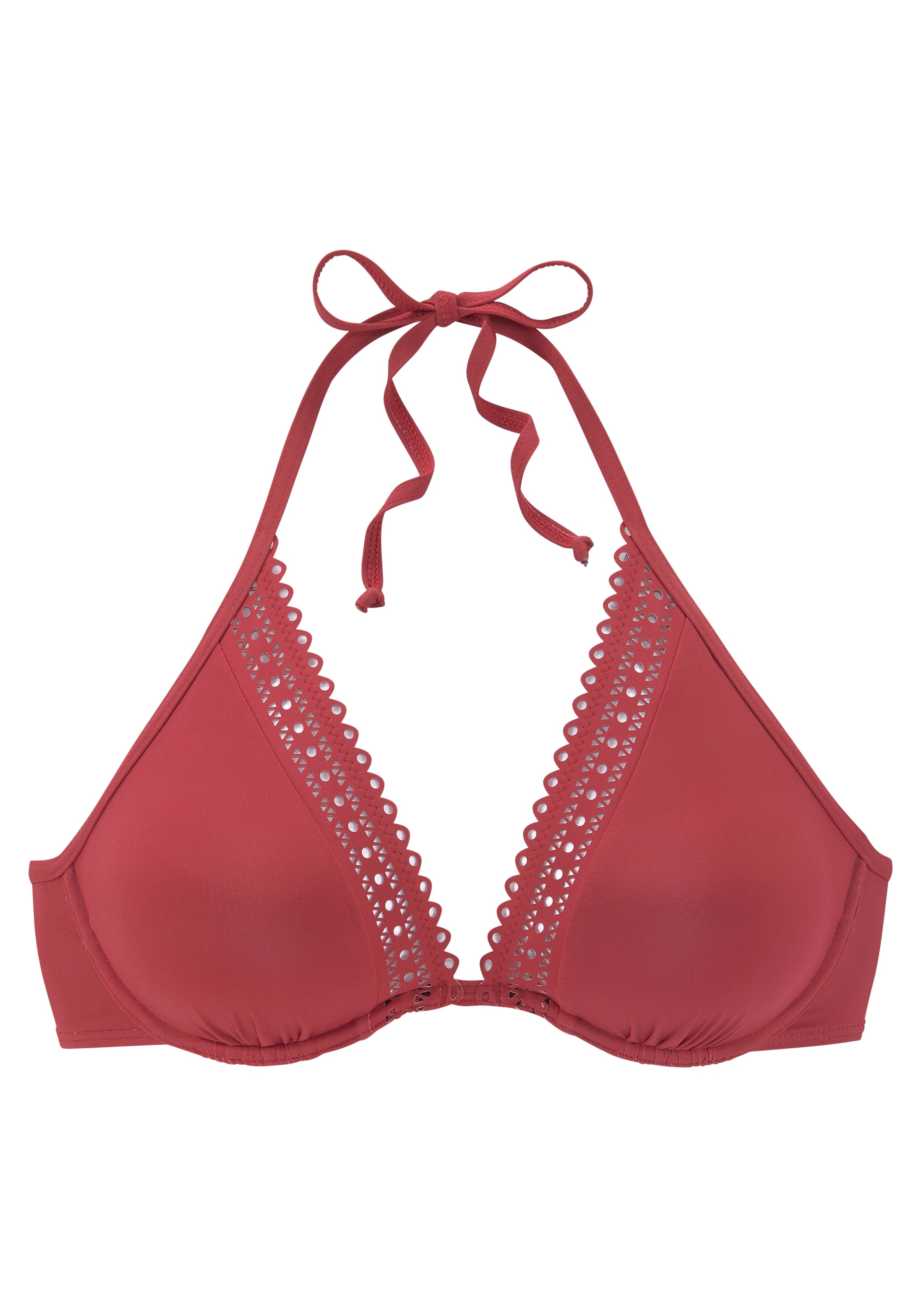 s.Oliver Bügel-Bikini-Top »Aiko«, mit Häkeloptik