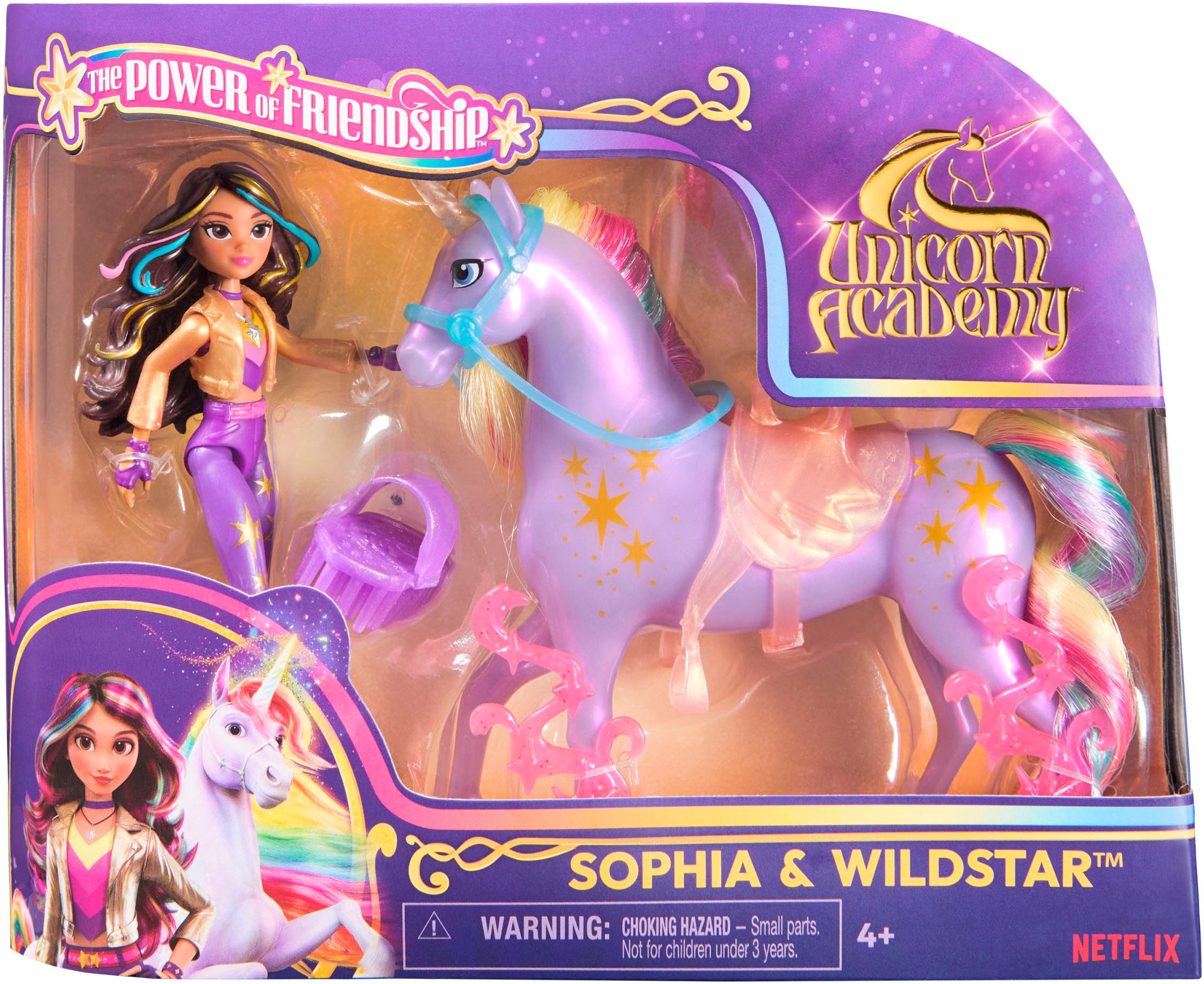 Spin Master Anziehpuppe »Unicorn Academy - Sophia & Einhorn Wildstar«, mit echter Mähne