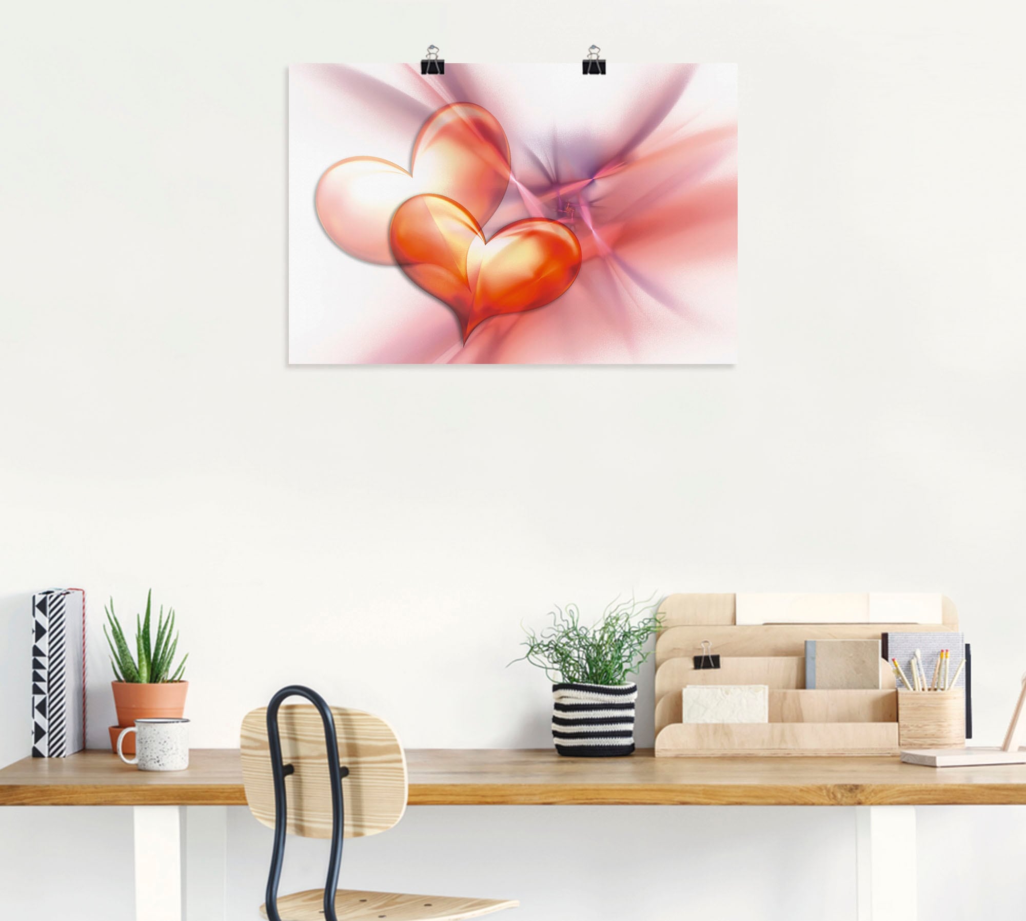 Artland Wandbild »Das höchste Glück«, Herzen, (1 St.), als Alubild, Outdoorbild, Leinwandbild, Poster, Wandaufkleber