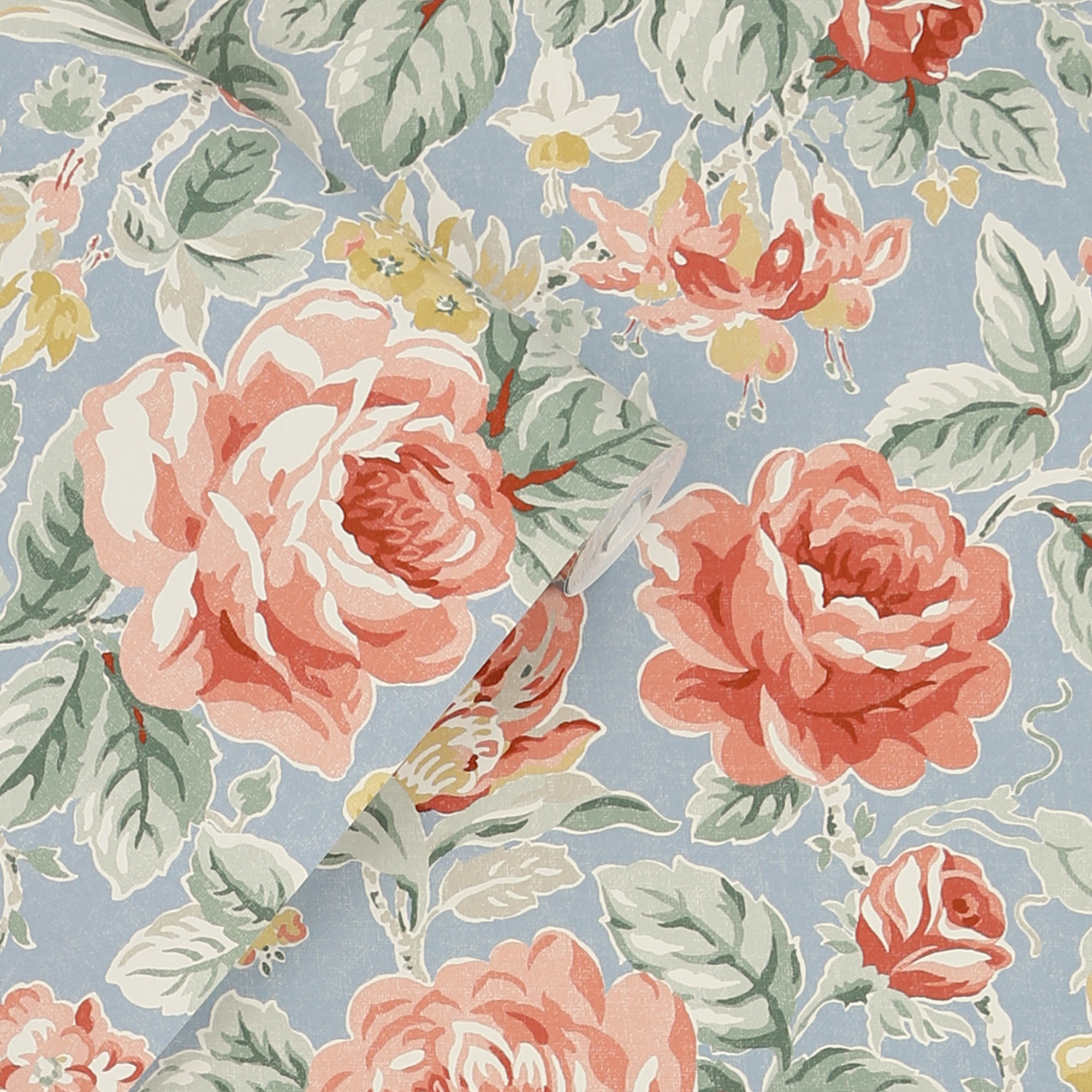 LAURA ASHLEY Vliestapete »Wild Roses«, geblümt, 10mx52cm (ca. 5m2) günstig online kaufen