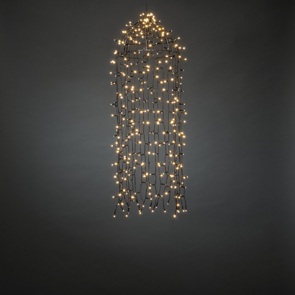 aussen«, online »Weihnachtsdeko LED-Lichtervorhang bestellen Dioden 400 weiße schwarz, warm KONSTSMIDE