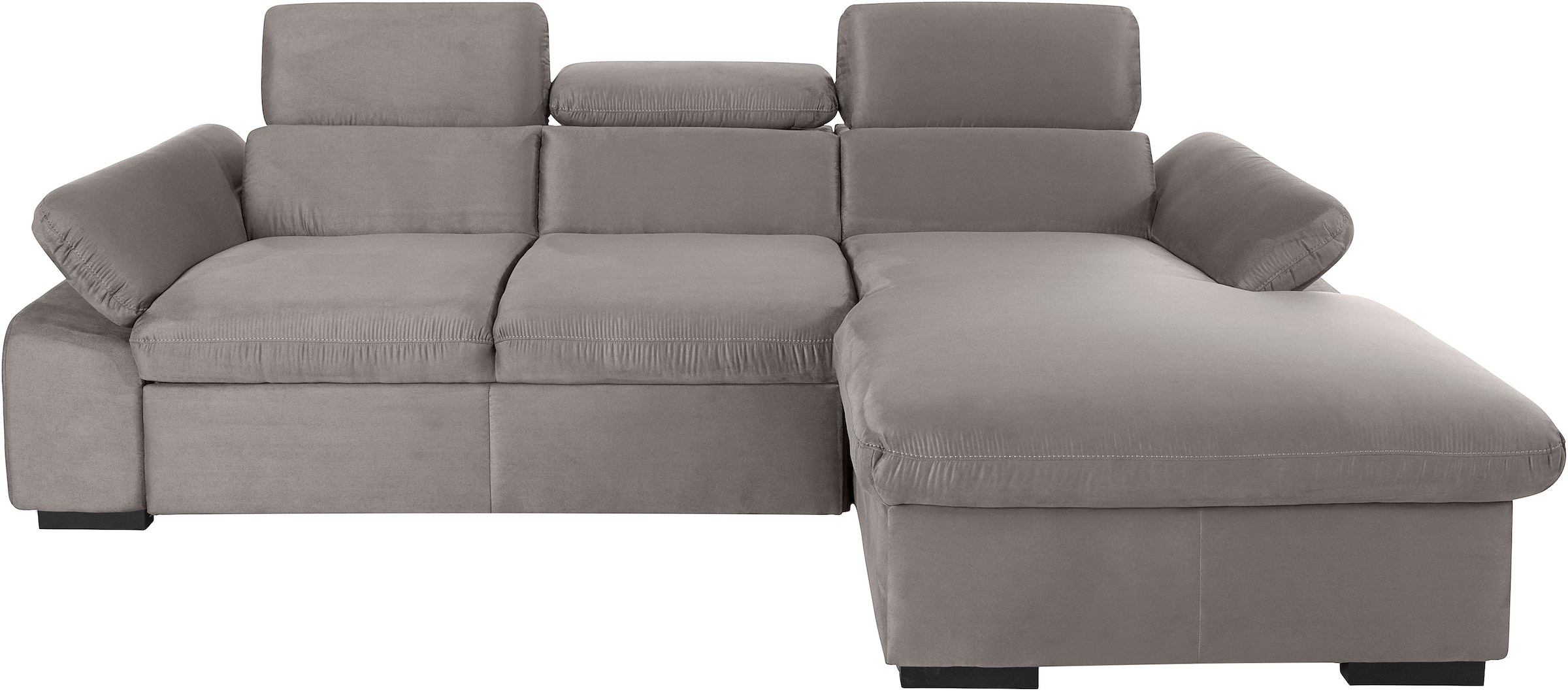 COTTA Ecksofa »Lola L-Form mit Kopfteilfunktion & Hocker« wahlweise mit Bet günstig online kaufen