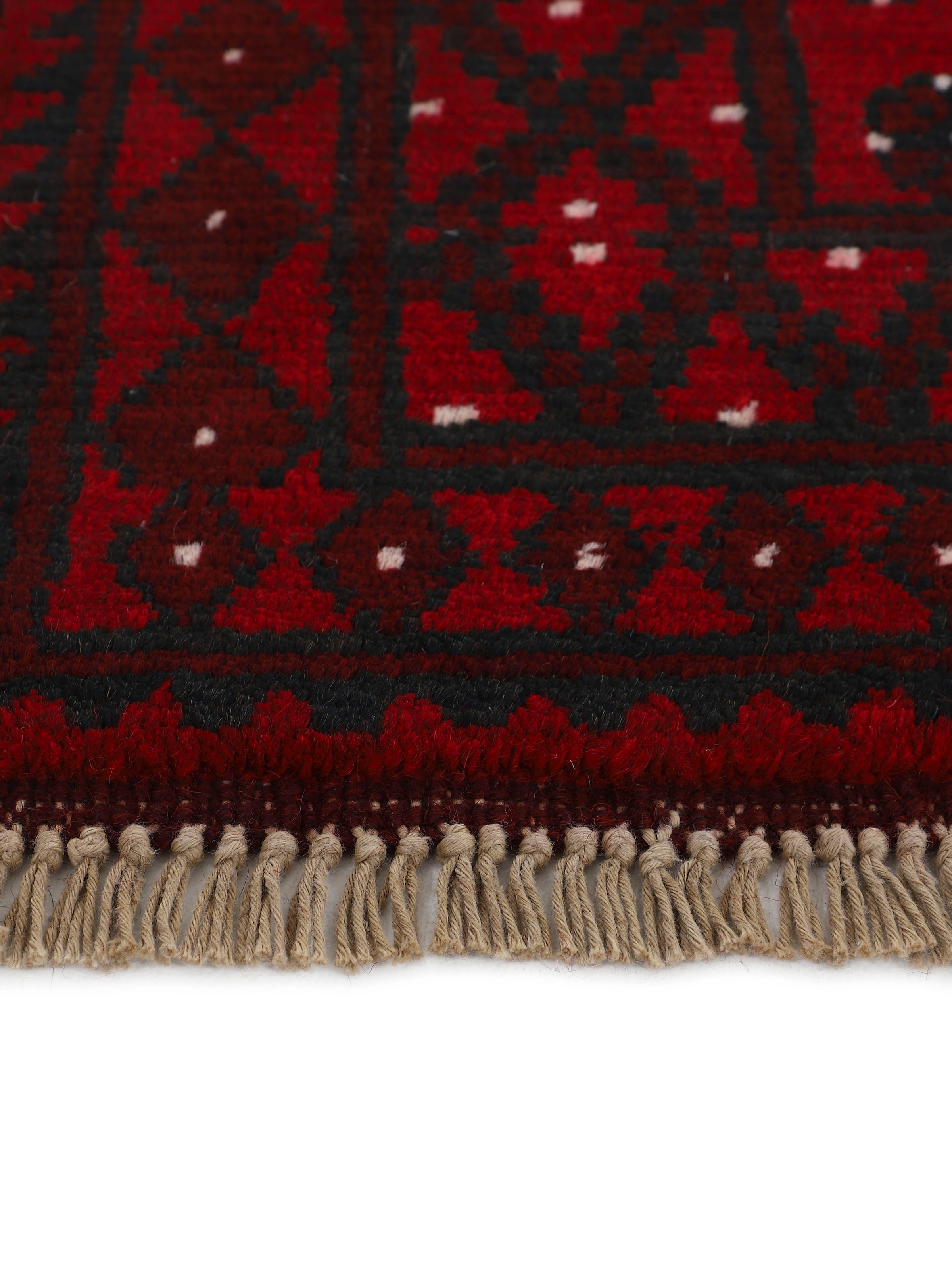 Woven Arts Orientteppich »Afghan Akhche Bokhara«, rechteckig, 8 mm Höhe, reine Schurwolle für ein warmes Raumklima, handgearbeitet