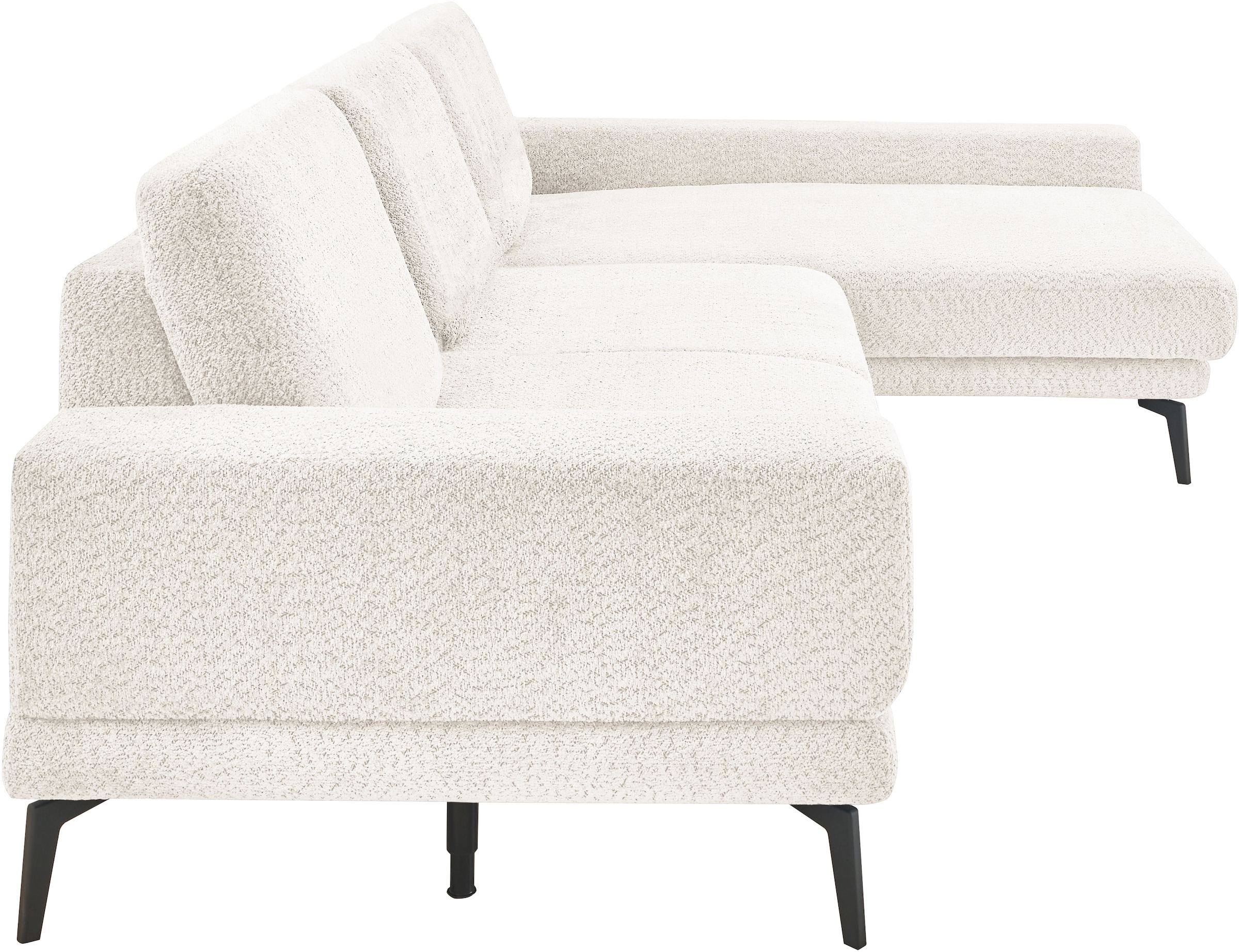 set one by Musterring Ecksofa »SO 3600 optimaler Sitzkomfort in Federkern o. Kaltschaum, 2 Sitzhöhen«, Sitzhöhe 42 cm, Kaltschaum, B 293 x T 180 cm, Kama natur