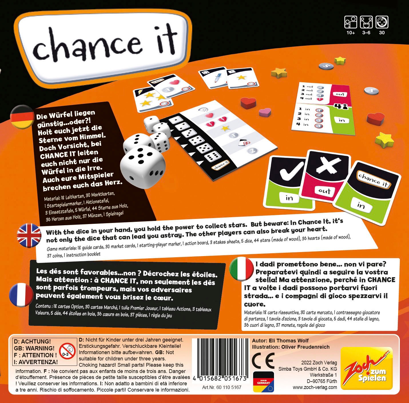 Zoch Spiel »Chance it!«, Made in Germany