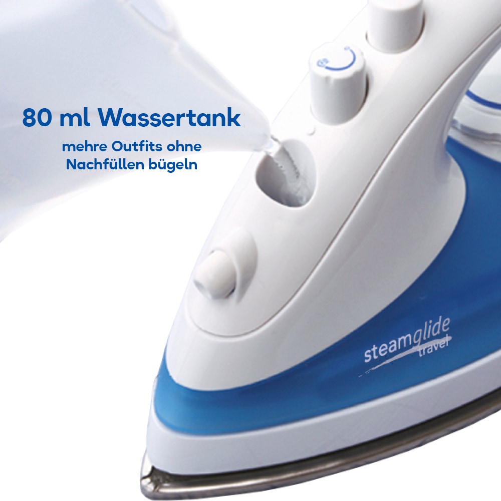 RUSSELL HOBBS Dampfbügeleisen »22470-56, Reisedampfbügeleisen« 830 W Keramik-Bügelsohle, 70g/min , 210g/ min Dampfstoß, Selbstreinigung