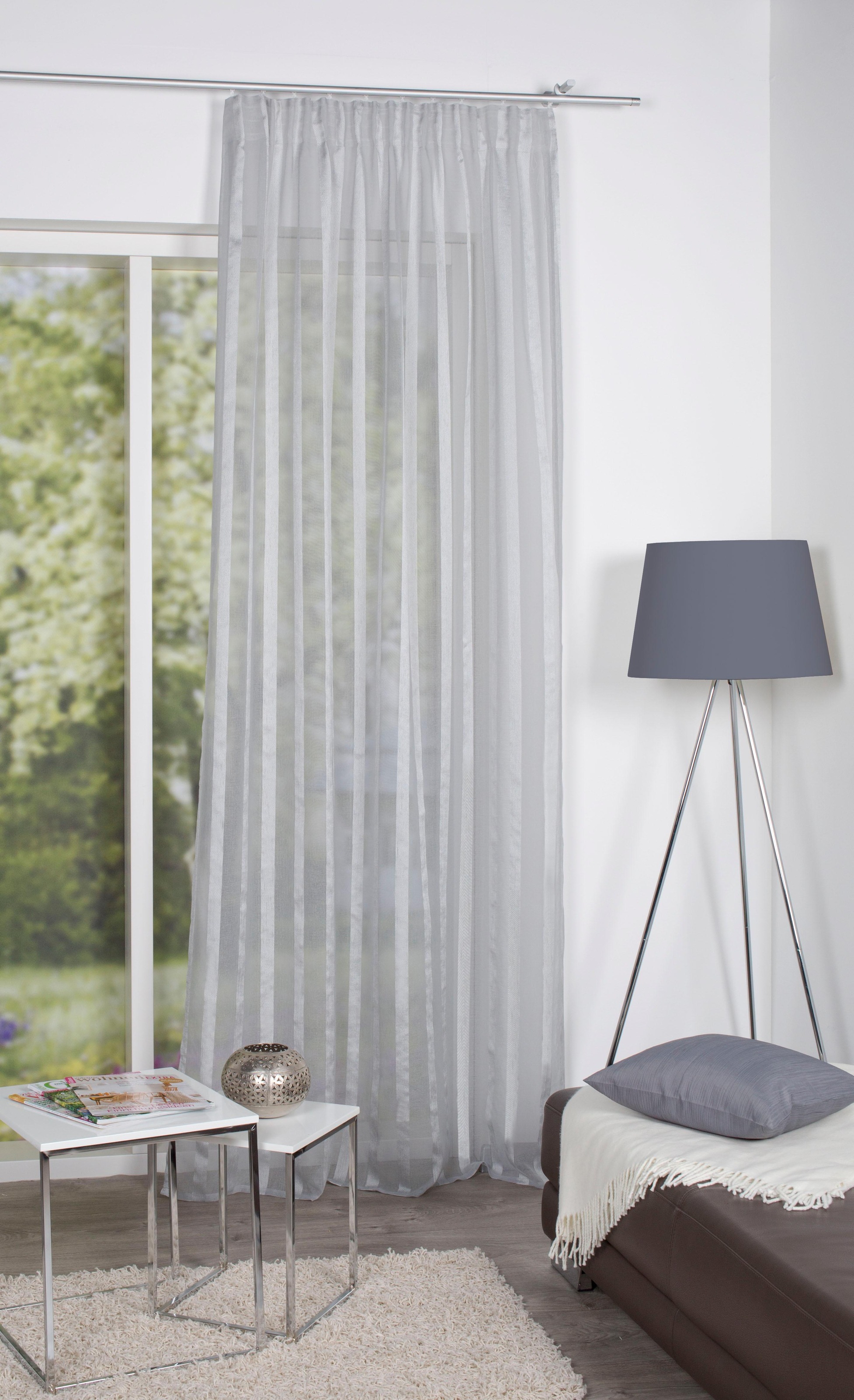 HOME WOHNIDEEN Gardine »EIKE« Multifunktionsband 1 Stk. tlg. HxB: 245x140, günstig online kaufen