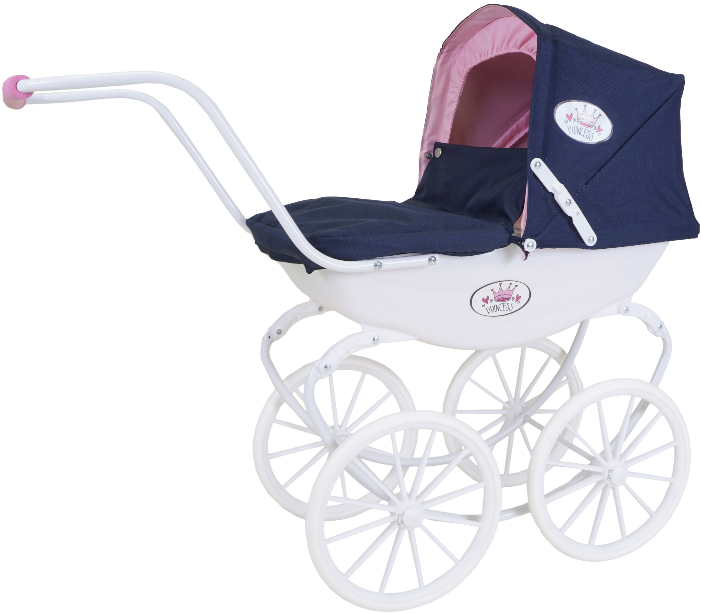 Knorrtoys® Puppenwagen »Classic - Princess Navy Blue Rose«