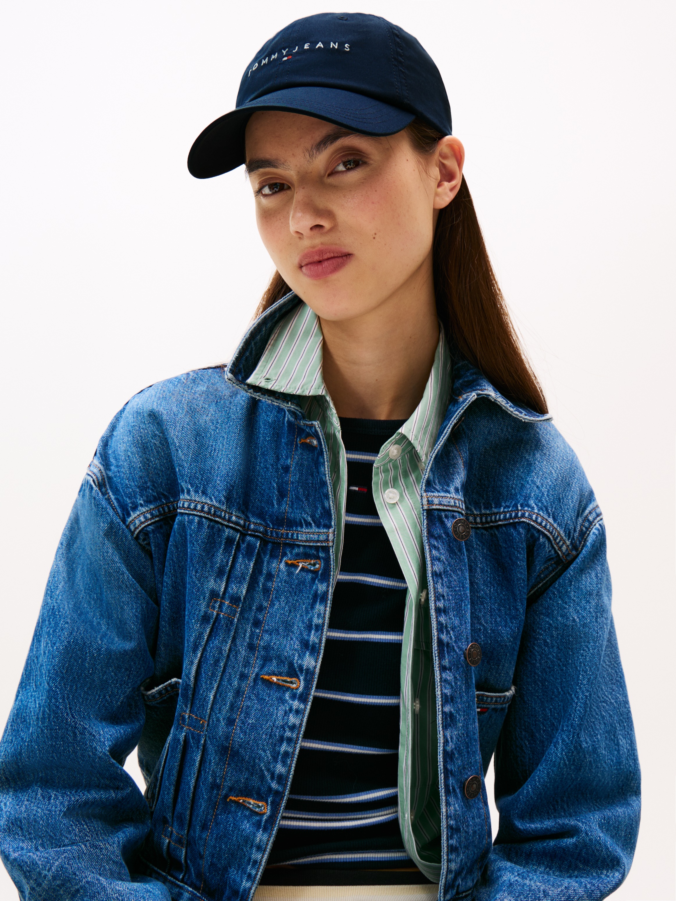 Tommy Jeans Baseball Cap »TJW LINEAR LOGO 6 PANEL CAP«, mit Logostickerei UNISEX