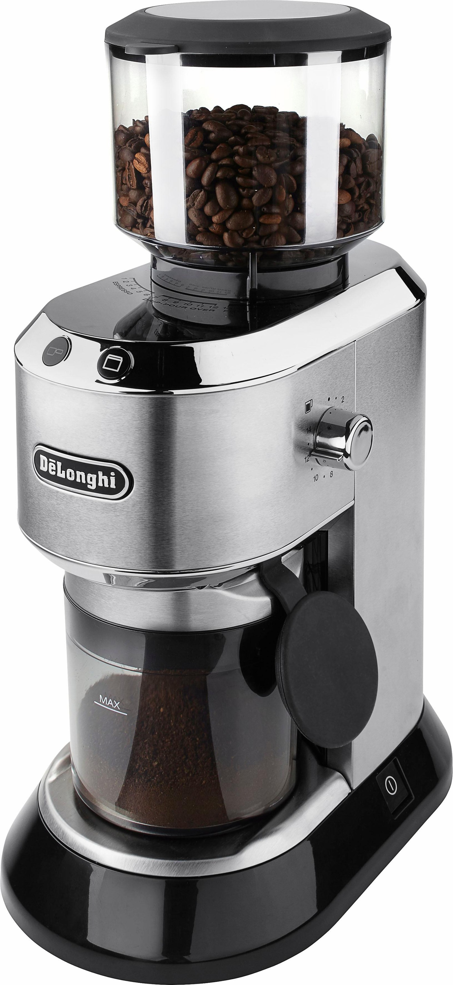 De'Longhi Kaffeemühle »Dedica KG520.M«, 150 W, Kegelmahlwerk, 350 g Bohnenb günstig online kaufen