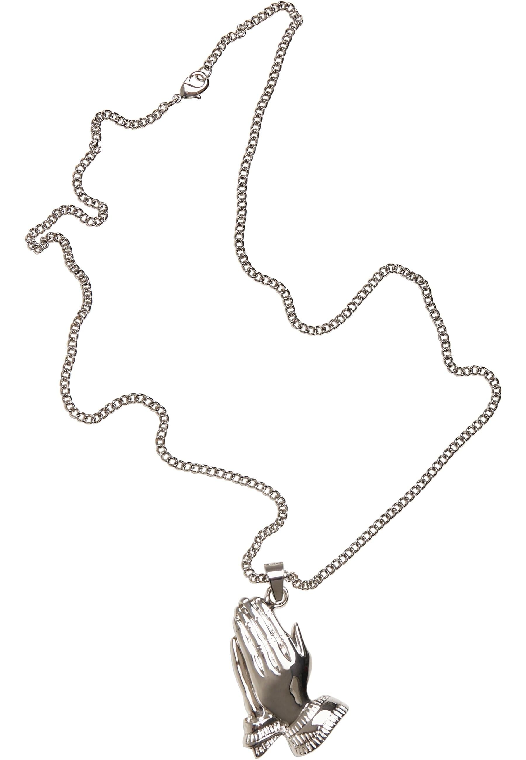 URBAN CLASSICS Edelstahlkette »Urban Classics Unisex Pray Hands Necklace«
