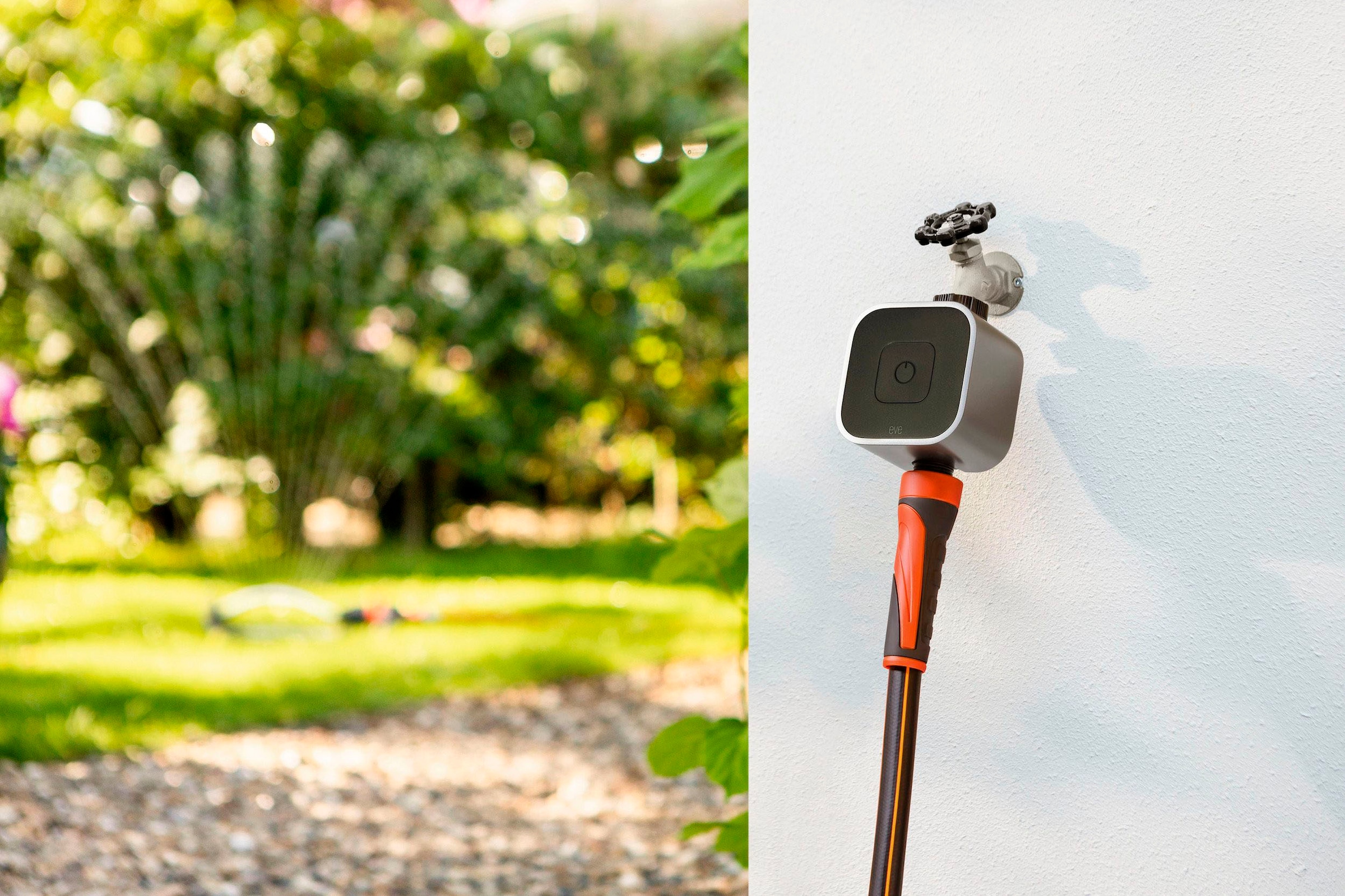EVE Bewässerungscomputer »Aqua (HomeKit) + Schlauchverbinder 2-Wege-Verteiler«, (Packung)