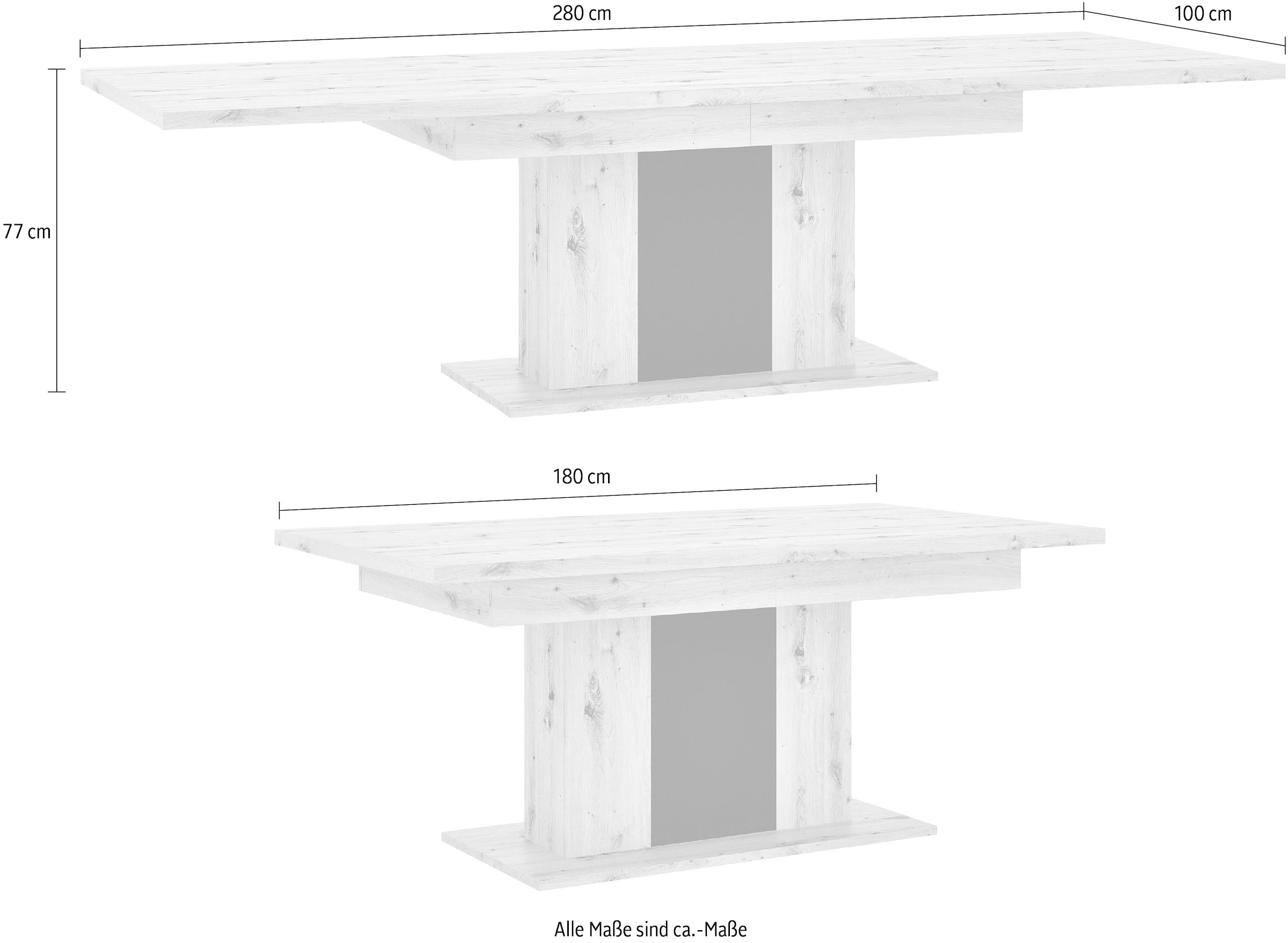 COTTA Esstisch »Hawai«, ausziehbar von 180 cm auf 230 cm, Höhe 77 cm