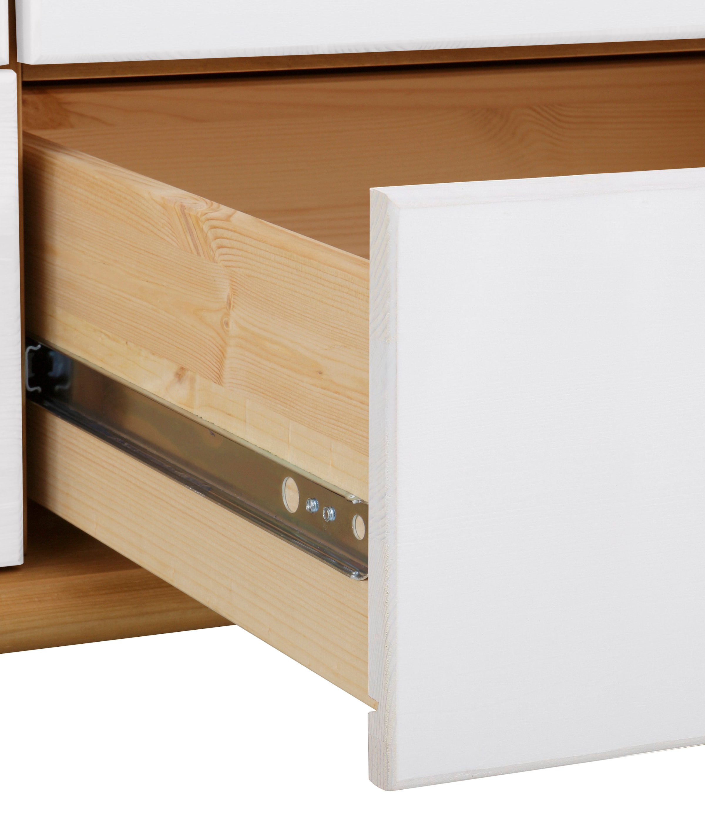 Home affaire Kleiderschrank »Tessin«, (B/H/T ca. 245/191/59 cm), Breite 245 cm, Kiefer massiv, mit Spiegel