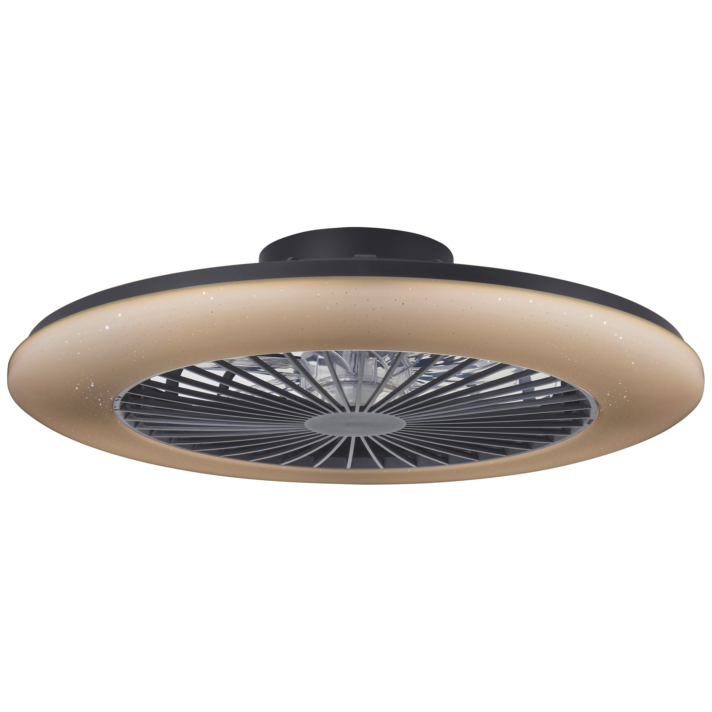 Brilliant LED Deckenleuchte »Salerno« LED-Modul 1 Stk. RGB | warmweiß - kaltweiß 58 cm mit Ventilator, 6800 lm, dimmbar, RGB, CCT