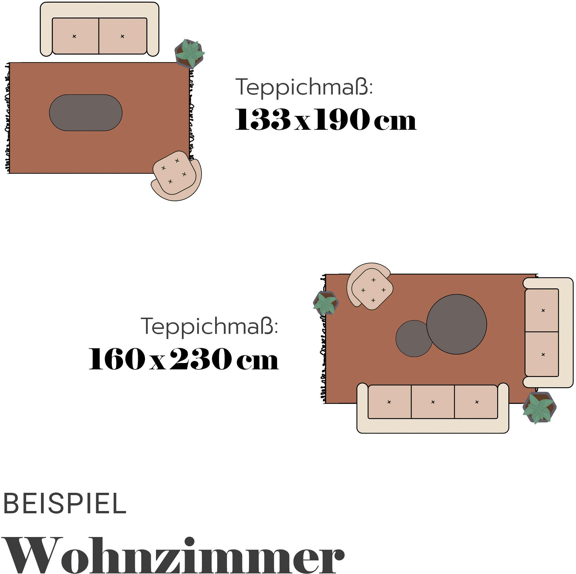 ASTRA Teppich »Jules 251«, rechteckig, 8 mm Höhe, Vintage, Hoch Tief, Kurzflor, Wohnzimmer, Schlafzimmer