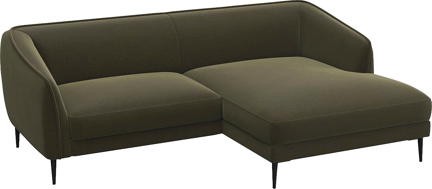 FLEXLUX Ecksofa »Belle Designsofa, bequem durch Kaltschaum im Sitz«, Skandi günstig online kaufen