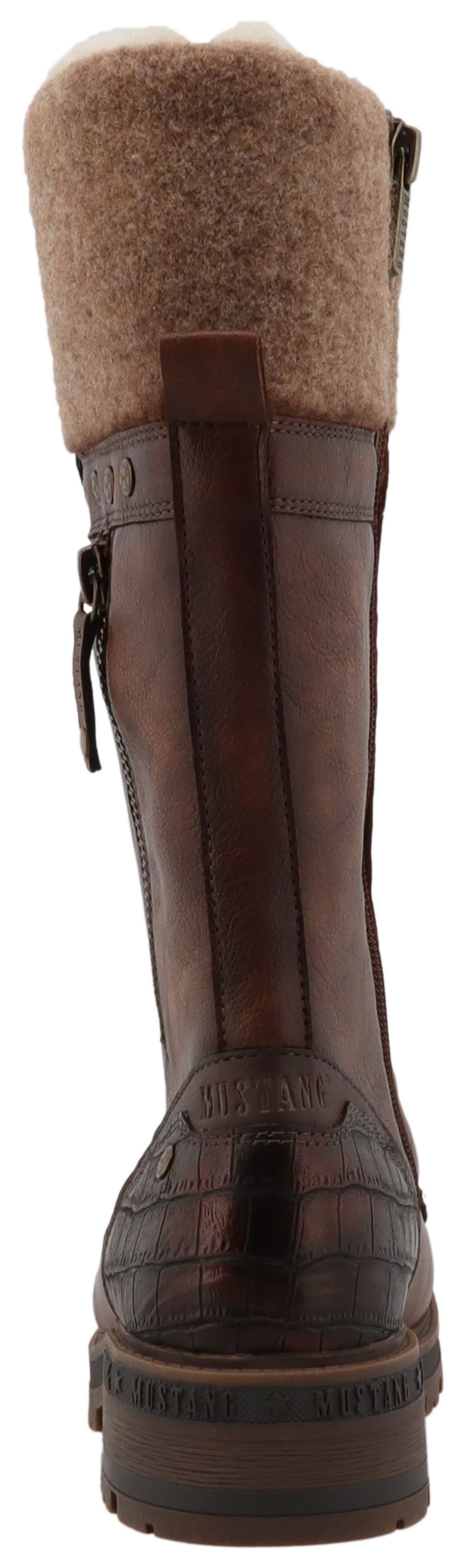 Mustang Shoes Winterstiefel »Darleen«, Schnürstiefel mit Reißverschluss