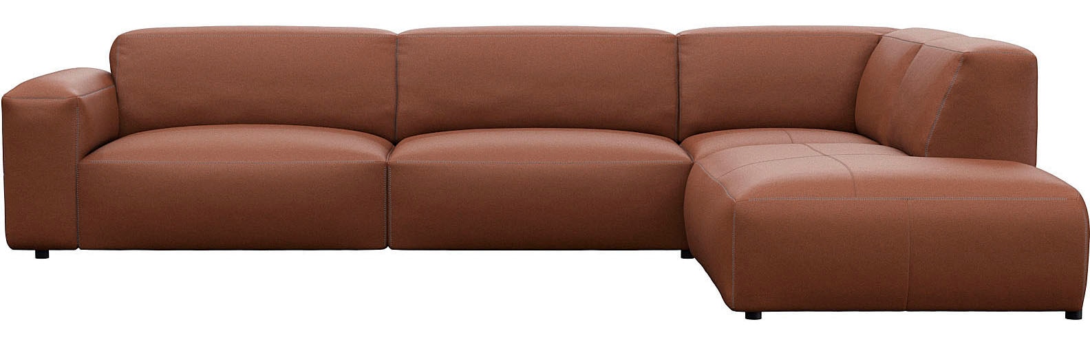 FLEXLUX Ecksofa "Lucera, super bequem durch hochwertigen Sitzaufbau mit Kal günstig online kaufen