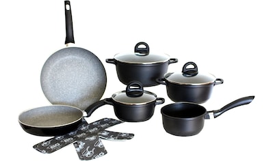 Elo - Meine Küche Topf-Set »Black«, Aluminiumguss, (Set, 10 tlg.), mit hochwertiger... kaufen