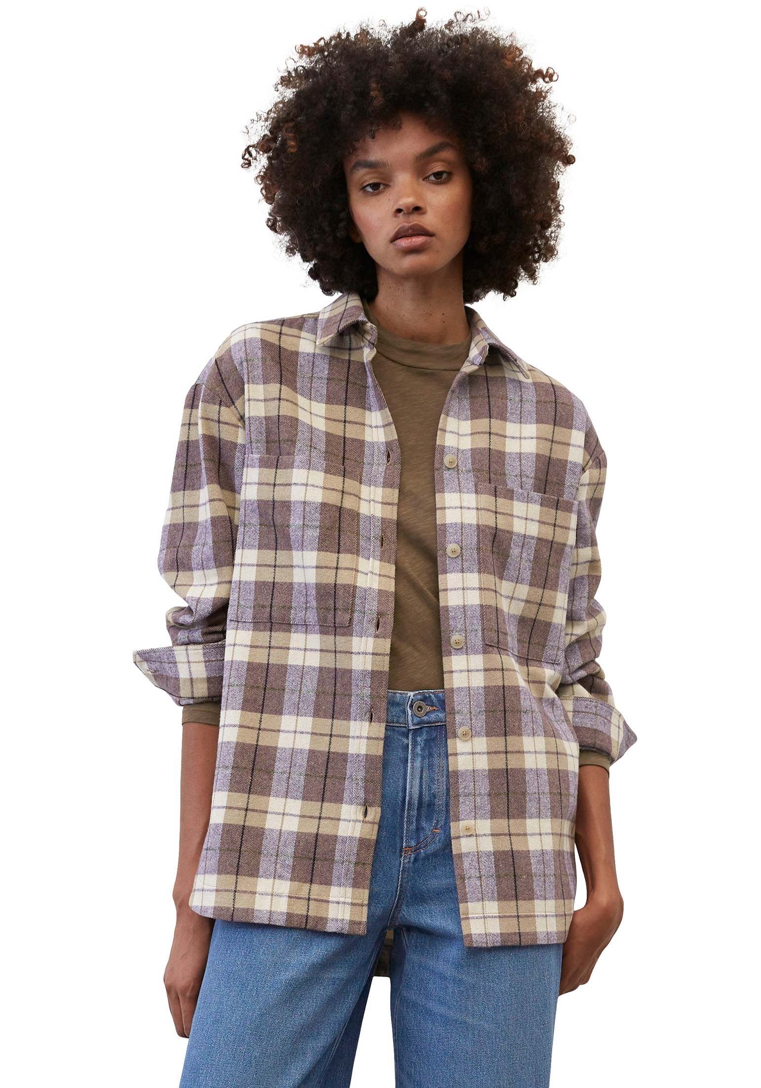 Marc O'Polo Karobluse »42541«, im Overshirt-Stil kaufen