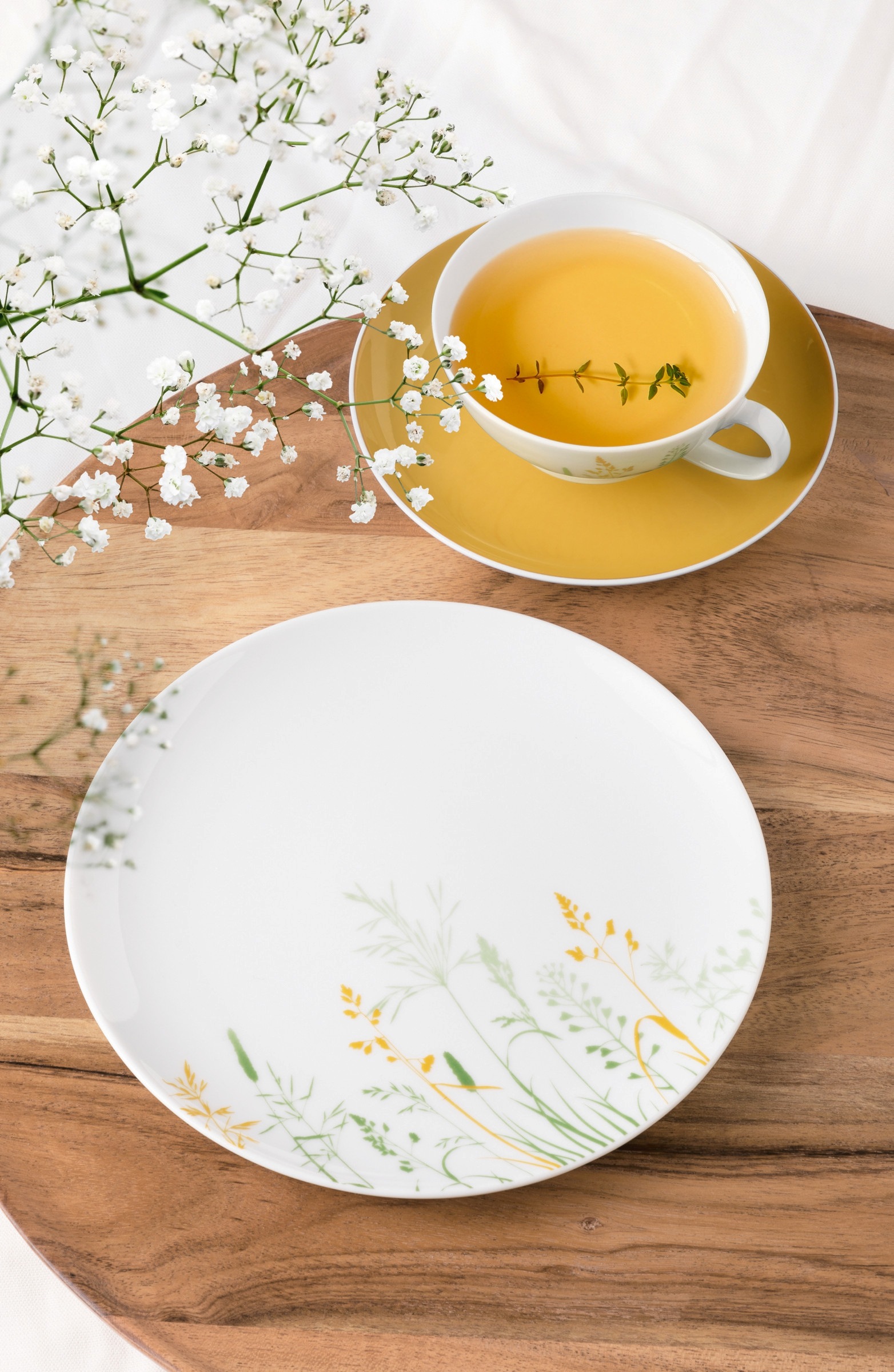 Seltmann Weiden Untertasse »Liberty - Meadow Grasses curry« Teeuntertasse 13 cm