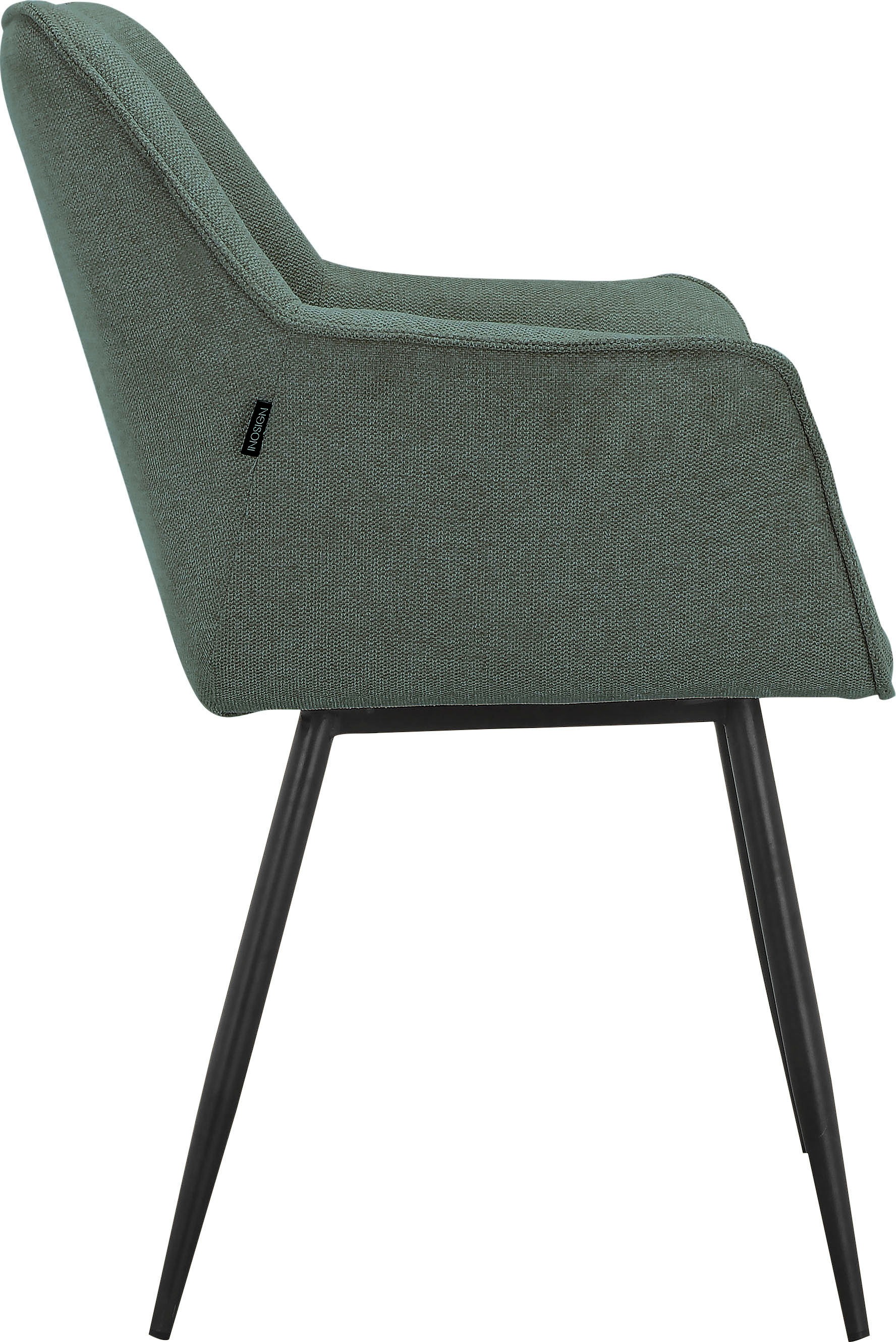 INOSIGN Esszimmerstuhl »Jaciara«, 2 St., Webstoff, im 2er Set erhältlich, Sitz und Rücken gepolstert, Sitzhöhe 48,5 cm