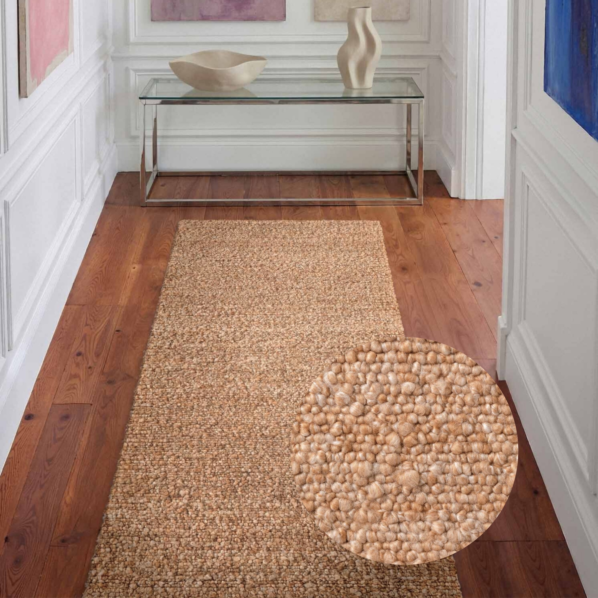 Ted Baker Teppich »Soft Bouclé Portobello , auch als Läufer« rechteckig 10 mm Höhe Woll-Optik, Bouclé Meliert, Wohnzimmer, Esszimmer, Schlafzimmer, Flur