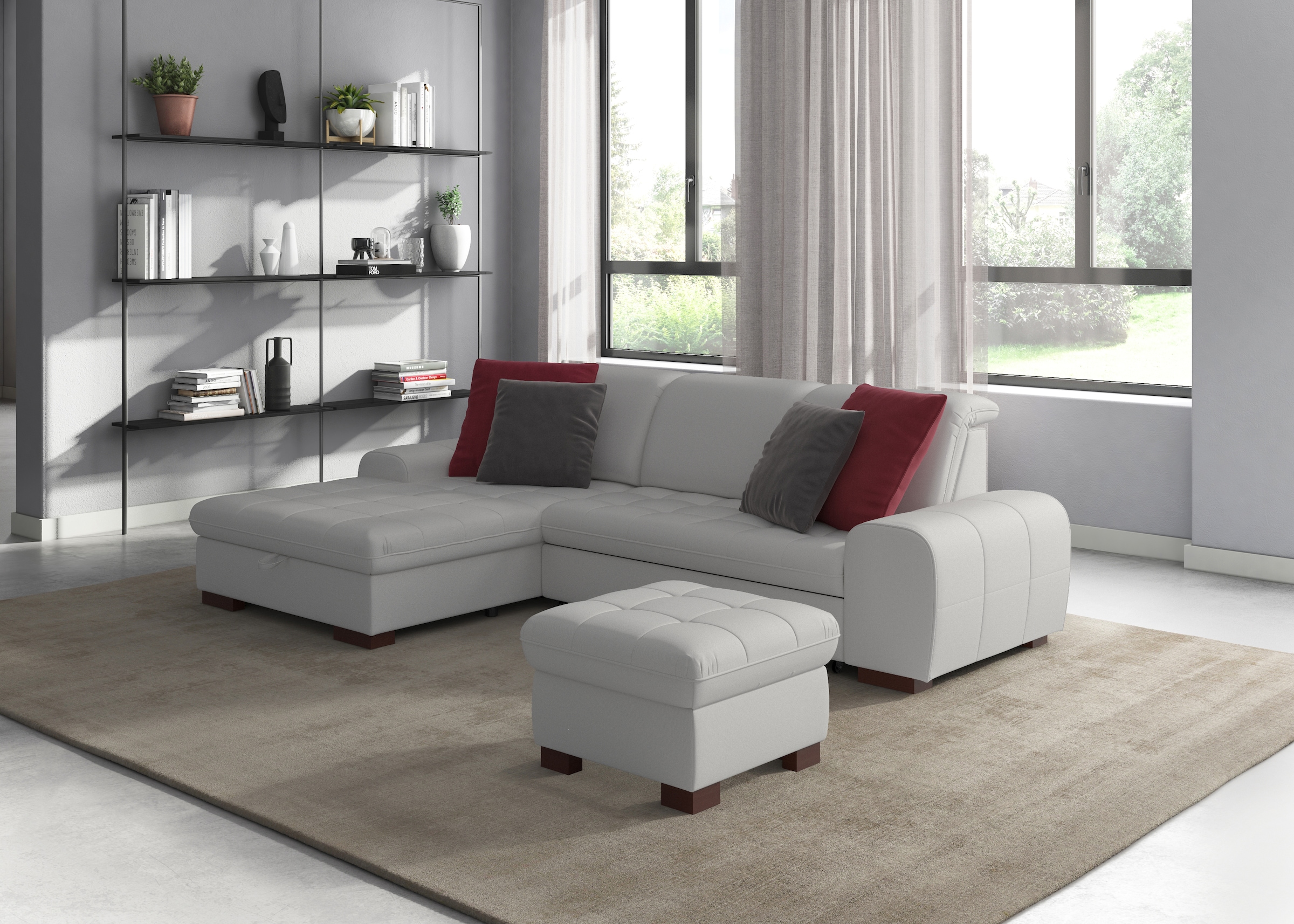 sit&more Ecksofa »Luxor L-Form« wahlweise mit Bettfunktion, Bettkasten und günstig online kaufen