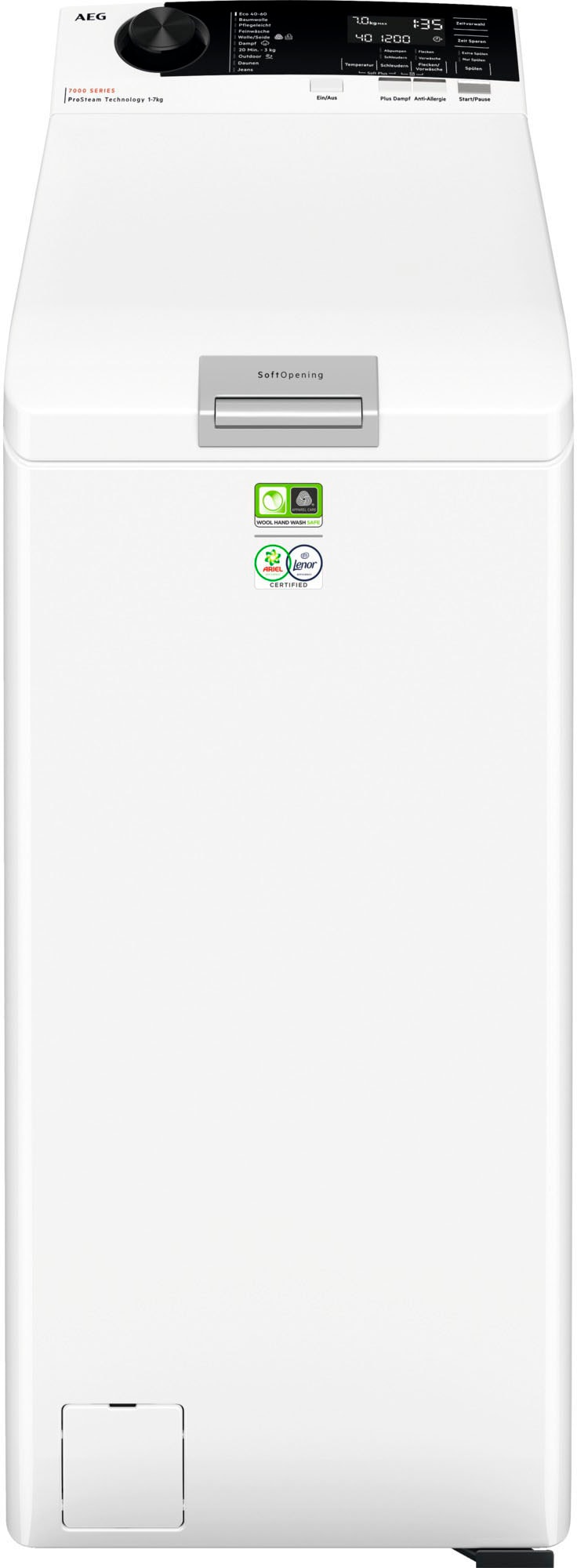 AEG Waschmaschine Toplader »LTR7A37STL«, LTR7A37STL, 7 Kg, 1300 U/min ...