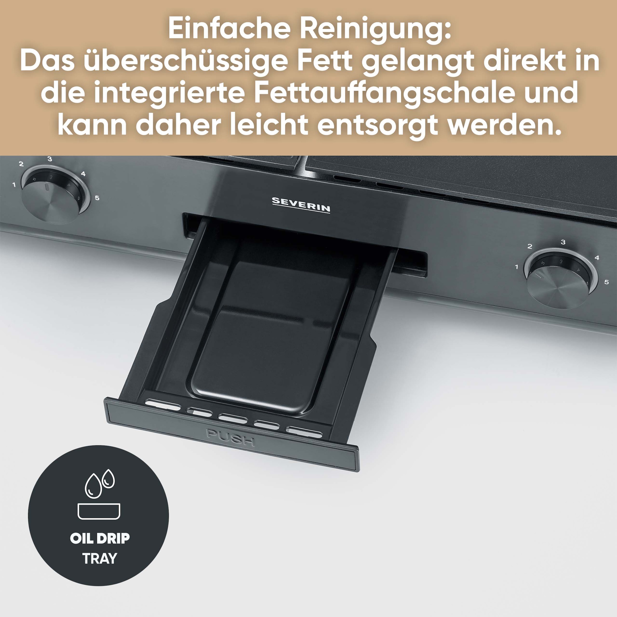 Severin Standgrill »PG 8568« 2200 W Elektrogrill mit Grillplatte, als Stand- oder Tischgrill nutzbar