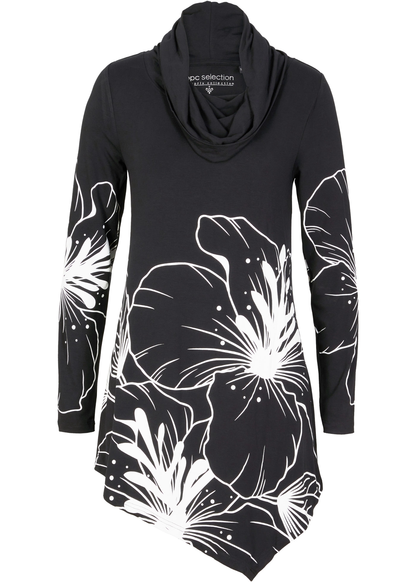 bonprix Longshirt Longshirt mit Rollkragen