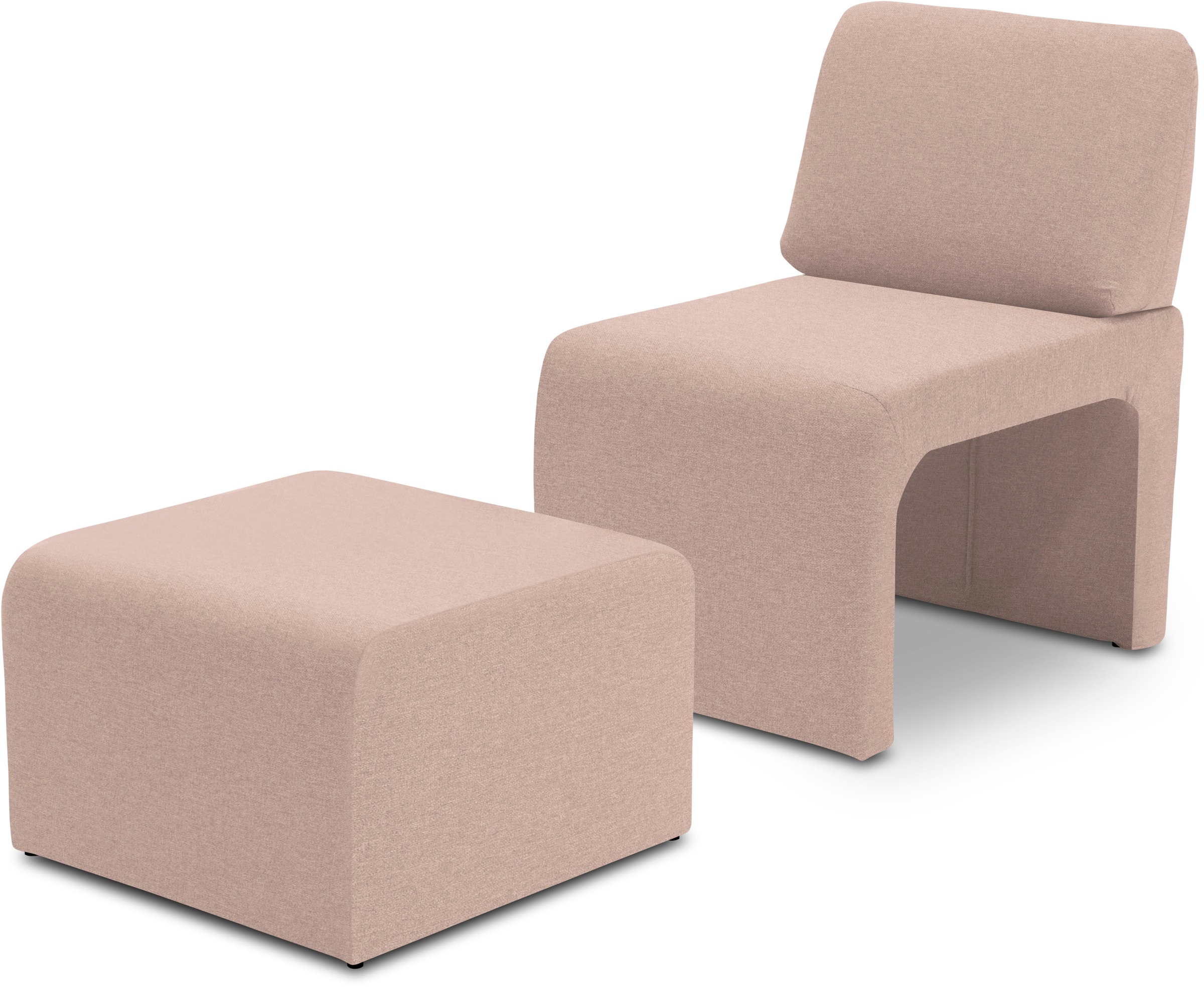 DOMO collection Sessel »mit Hocker 700017 ideal für kleine Räume, platzspar günstig online kaufen