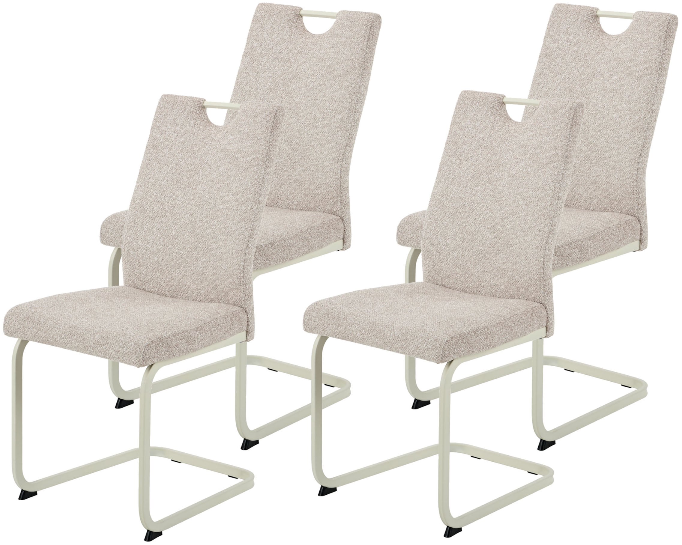 HELA Freischwinger »TIVOLI« (Set) 4 Stk.Freischwinger, Gestell Perlweiß, mi günstig online kaufen