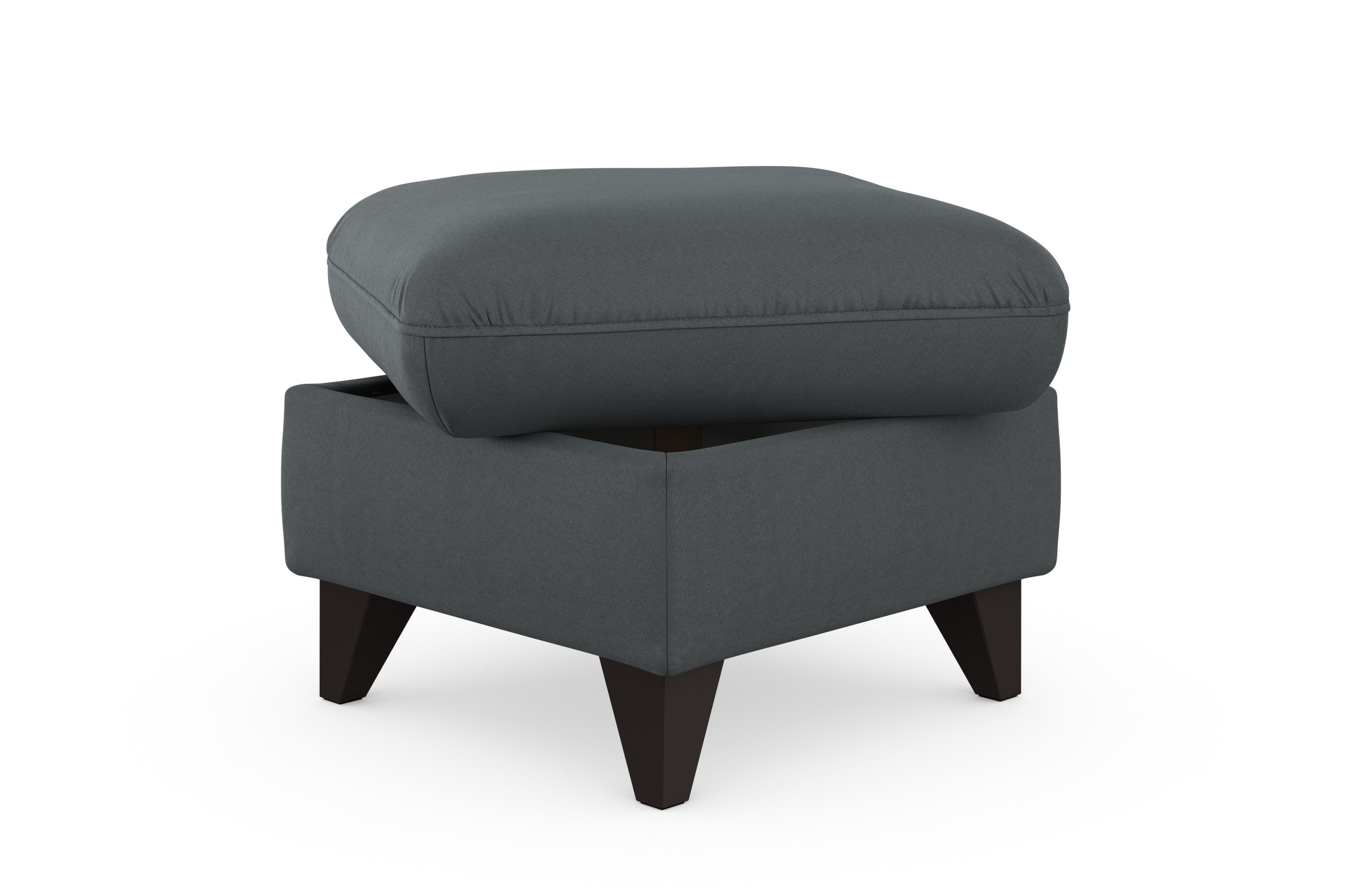 sit&more Stauraumhocker »Mellum« mit Stauraum und wengefarbenen Holzfüßen