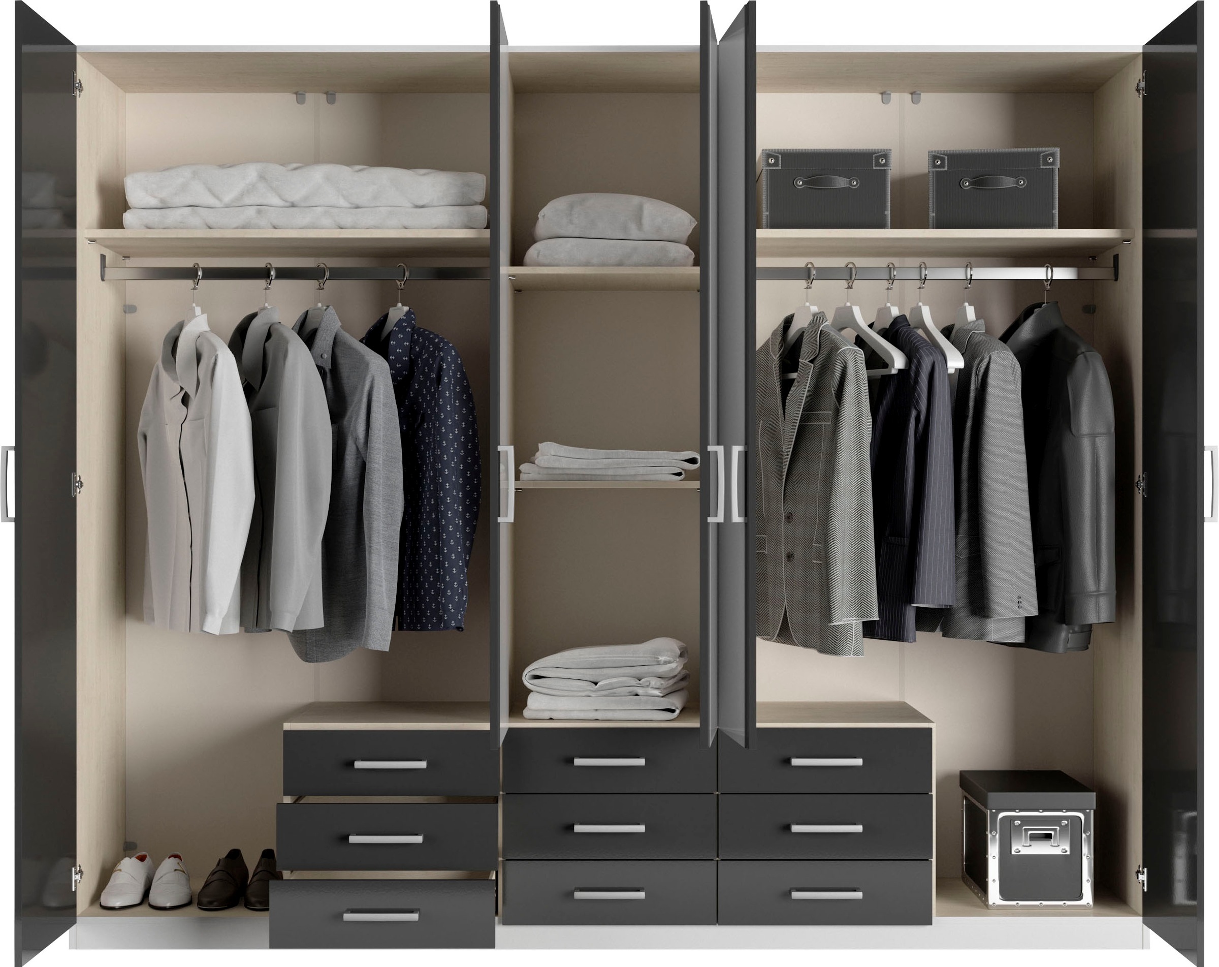 priess Kleiderschrank »Amsterdam«, mit oder ohne LED-Beleuchtung