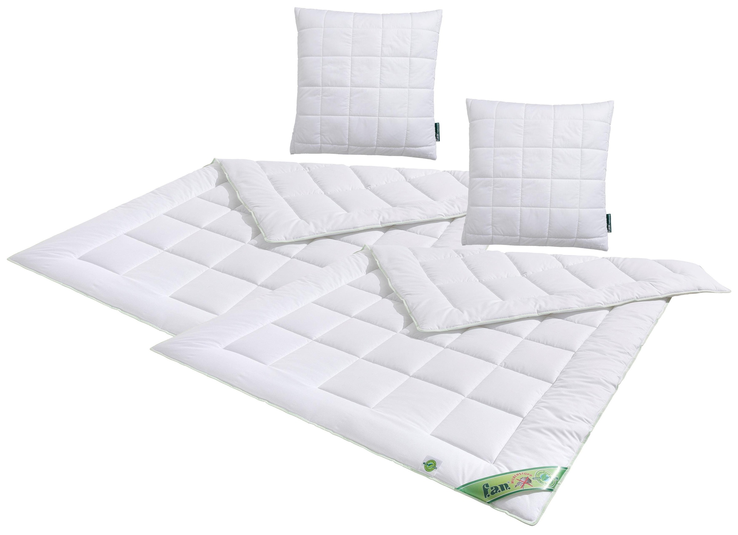 fan Microfaserbettdecke + Kunstfaserkissen »Greenfirst«, (Spar-Set) günstig online kaufen