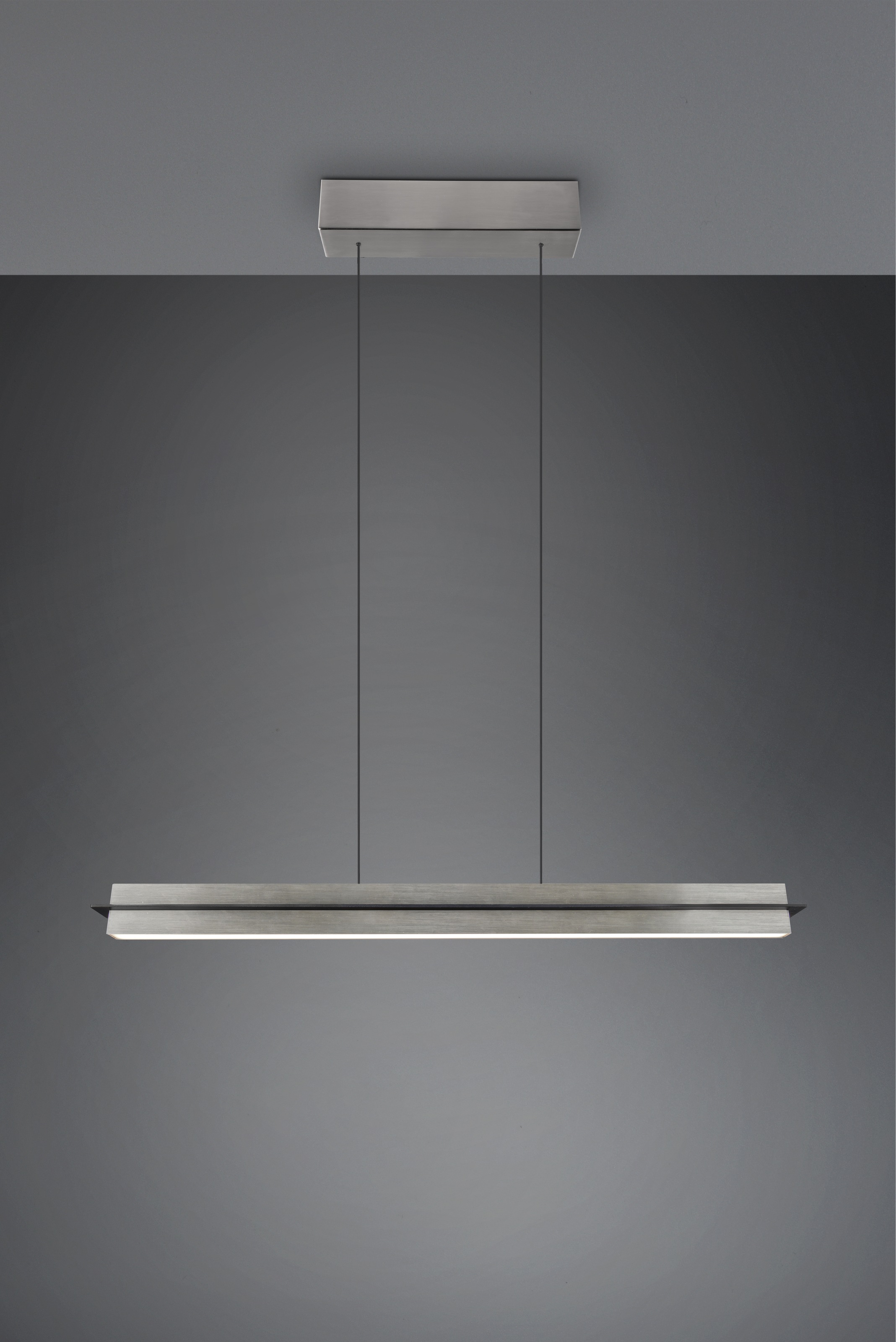 TRIO Leuchten LED Pendelleuchte »EMERSON, LED Hängeleuchte höhenverstellbar, 4-Stufen Touch Dimmer«, 1 flammig, Leuchtmittel LED-Board | LED fest integriert, Lichtfarbe einstellbar 2700-5000K warm- bis kaltweiß, Höhe max 150 cm