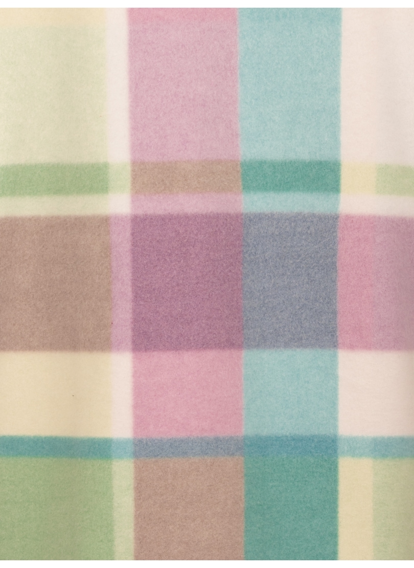 Trigema Fleecepullover »TRIGEMA Fleece-Longjacke mit Karo-Muster«