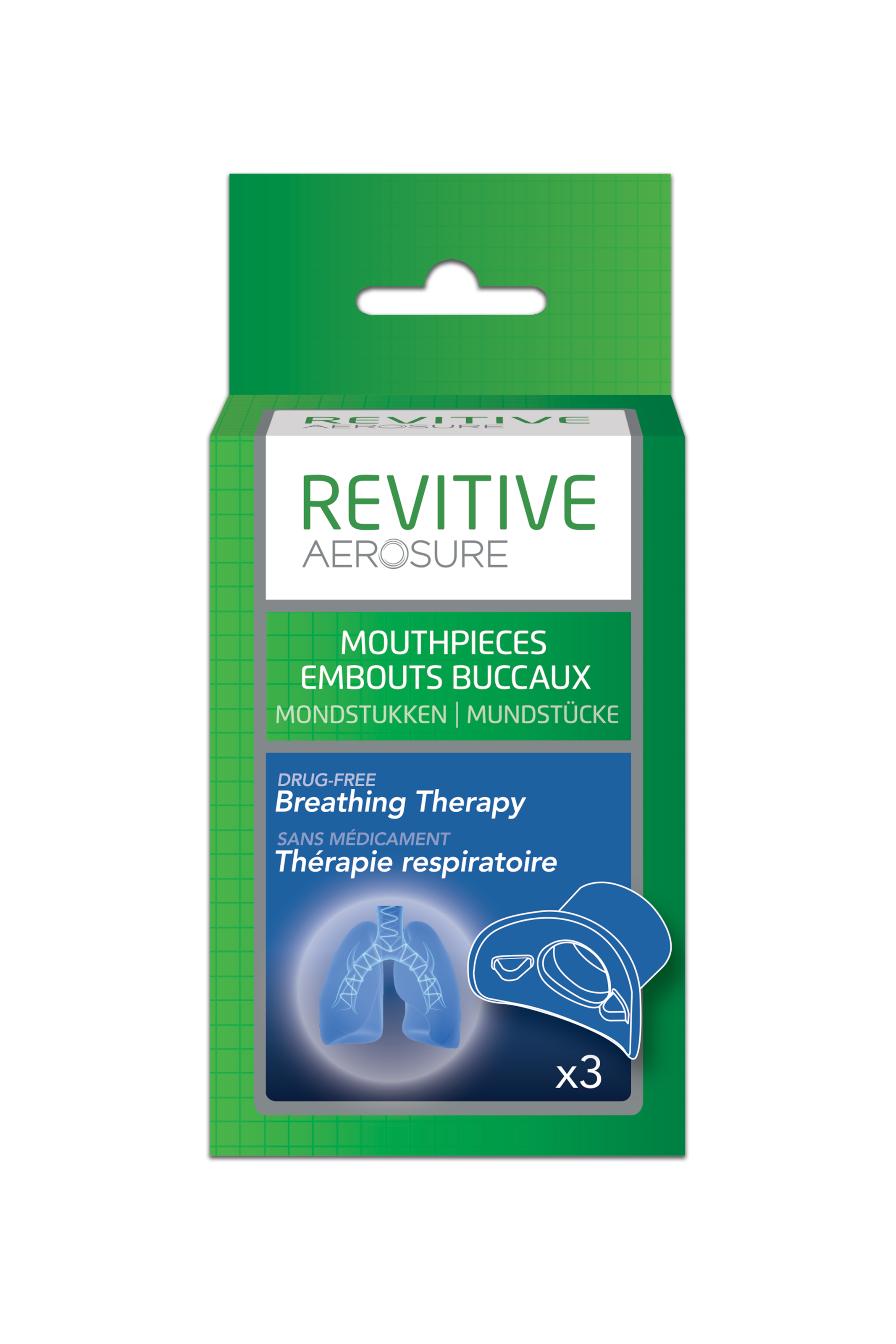 REVITIVE Inhalationsgerät Zubehör »Aerosure Mundstücke«