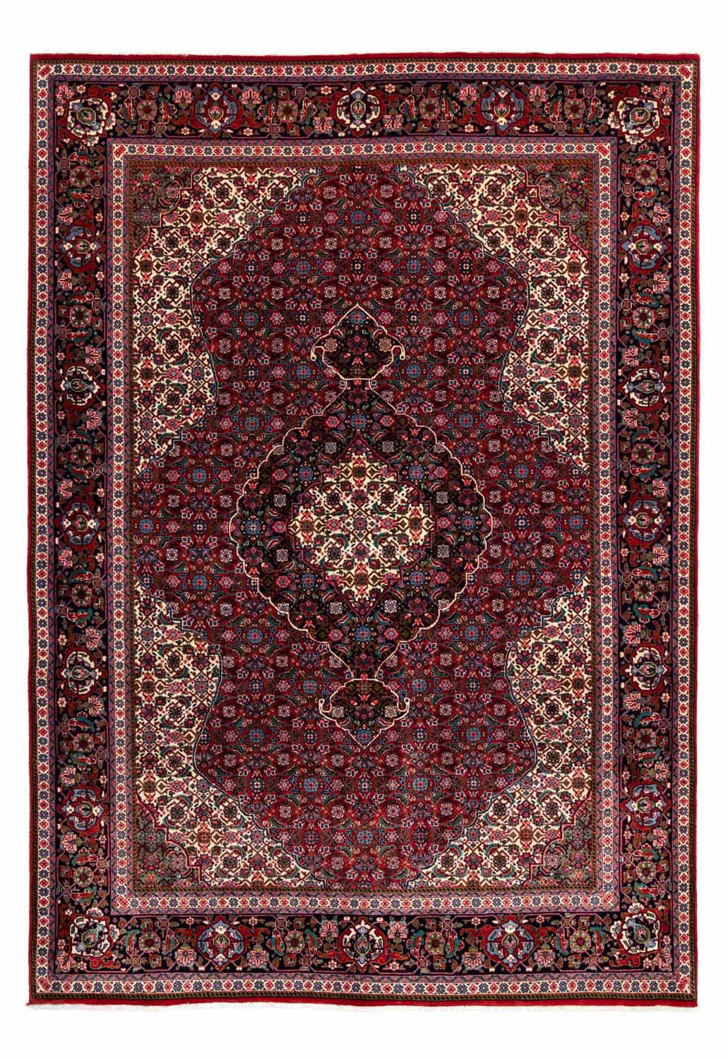 morgenland Wollteppich »Kaschmar Blumenmuster Blu scuro 336 x 246 cm«, rech günstig online kaufen