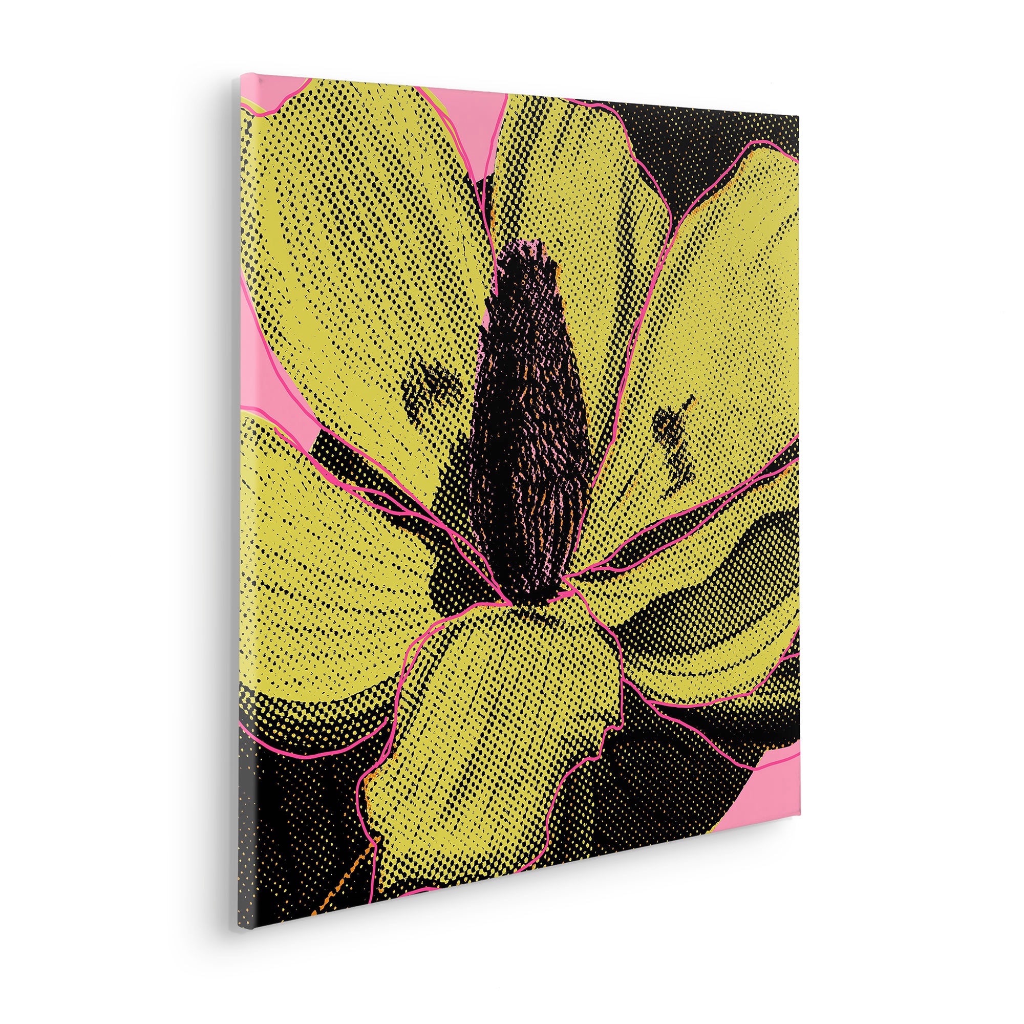 Komar Leinwandbild »Yellow Fusion - Größe 60 x 60 cm«, Natur, (1 St.), Keilrahmenbild mi Echtholzrahmen