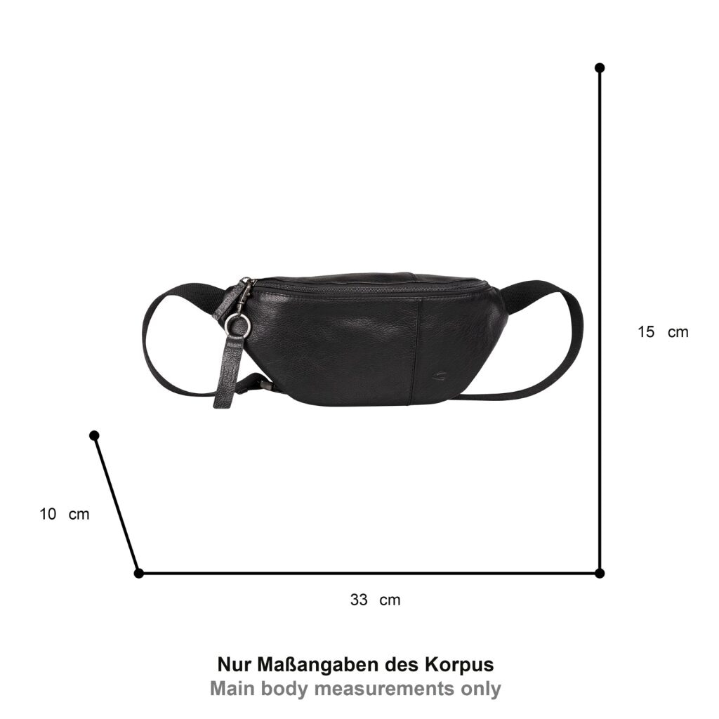 camel active Bauchtasche »Pine« aus pflanzlich gegerbtem Rindsleder im kernigen Look mit RFID-Schutz